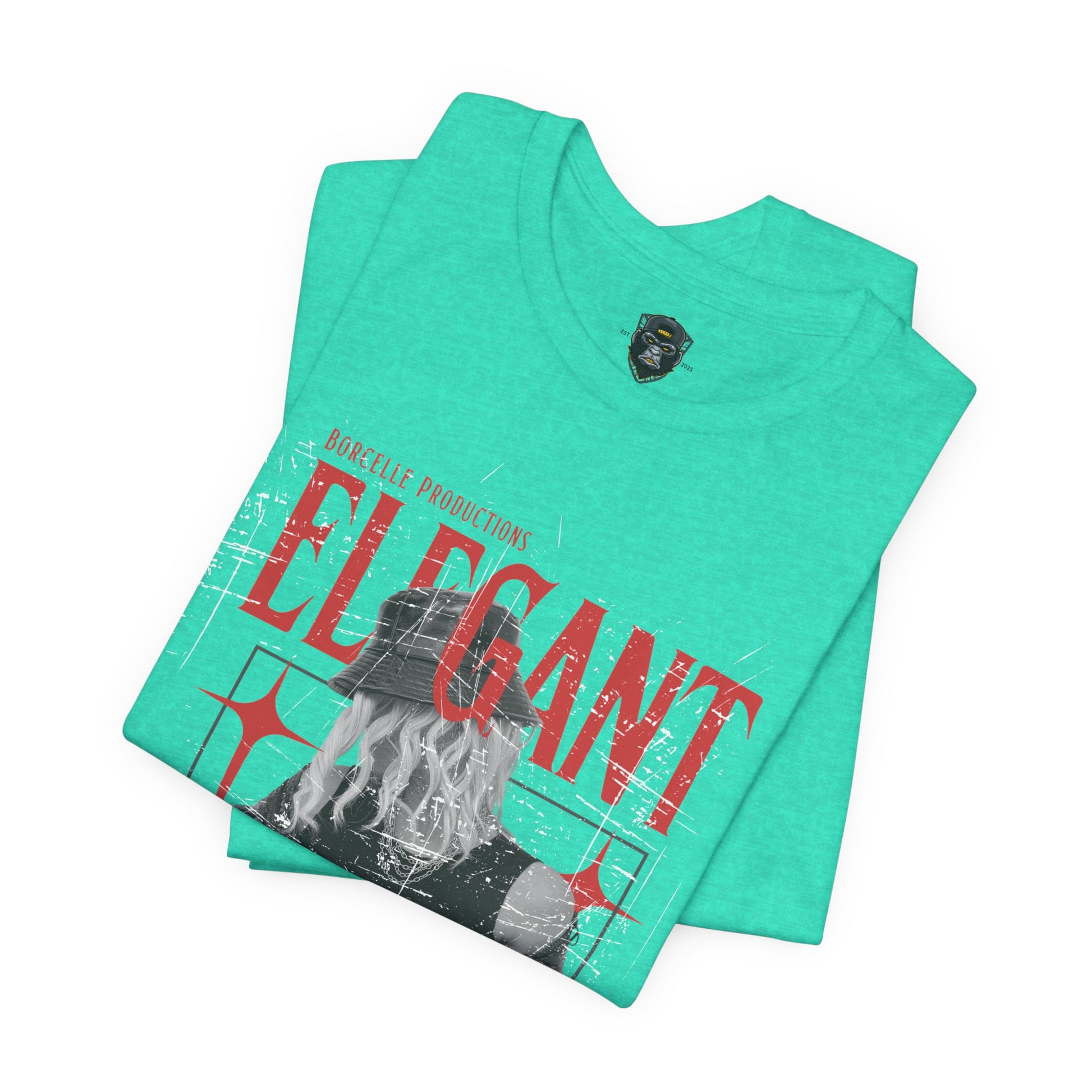 Elegant Jersey Tee, Graphic T-Shirt, Gift for Her, Trendy Apparel, Streetwear Style