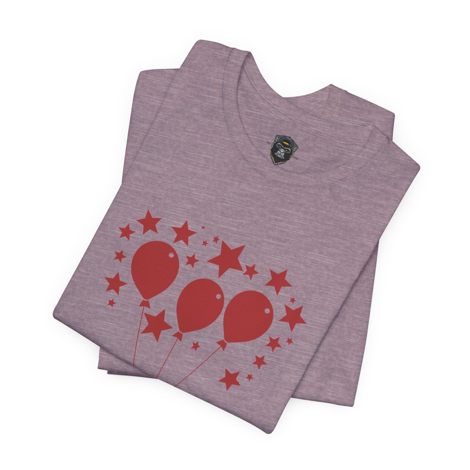 Celebrate Freedom Balloon Tee, Unisex Jersey Tee, July 4th Shirt, Party Wear