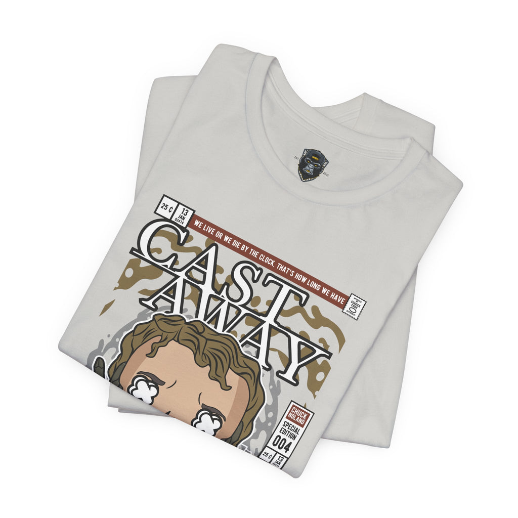 Cast Away Graphic Tee, Fun Movie T-Shirt, Casual Wear, Gift for Movie Lovers