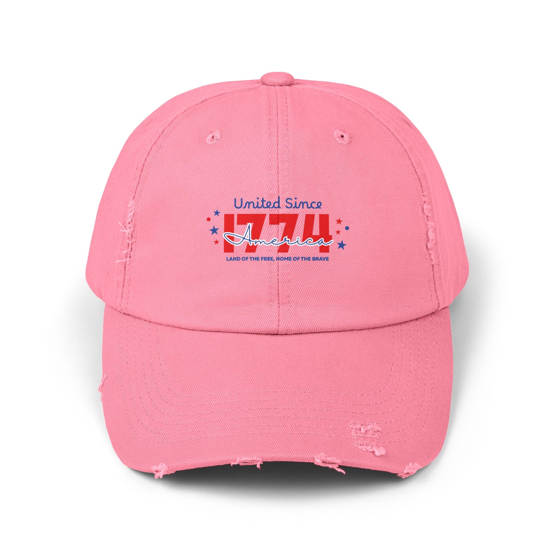 Unisex Distressed Cap - Vintage Style Adjustable Hat, Casual Fashion Accessory