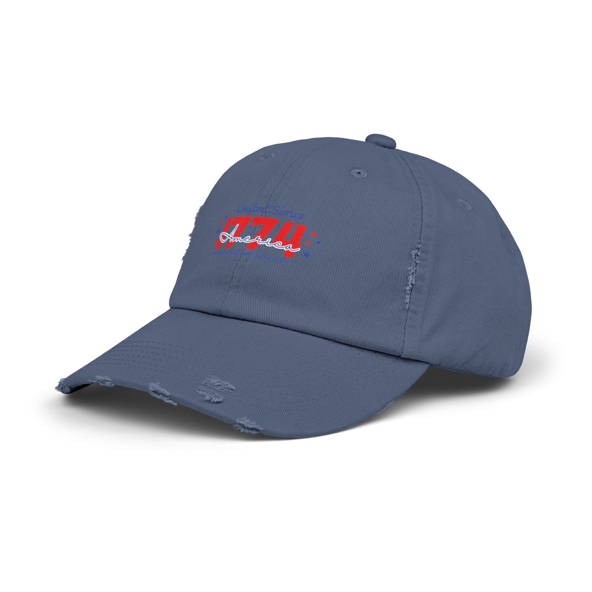 Unisex Distressed Cap - Vintage Style Adjustable Hat, Casual Fashion Accessory