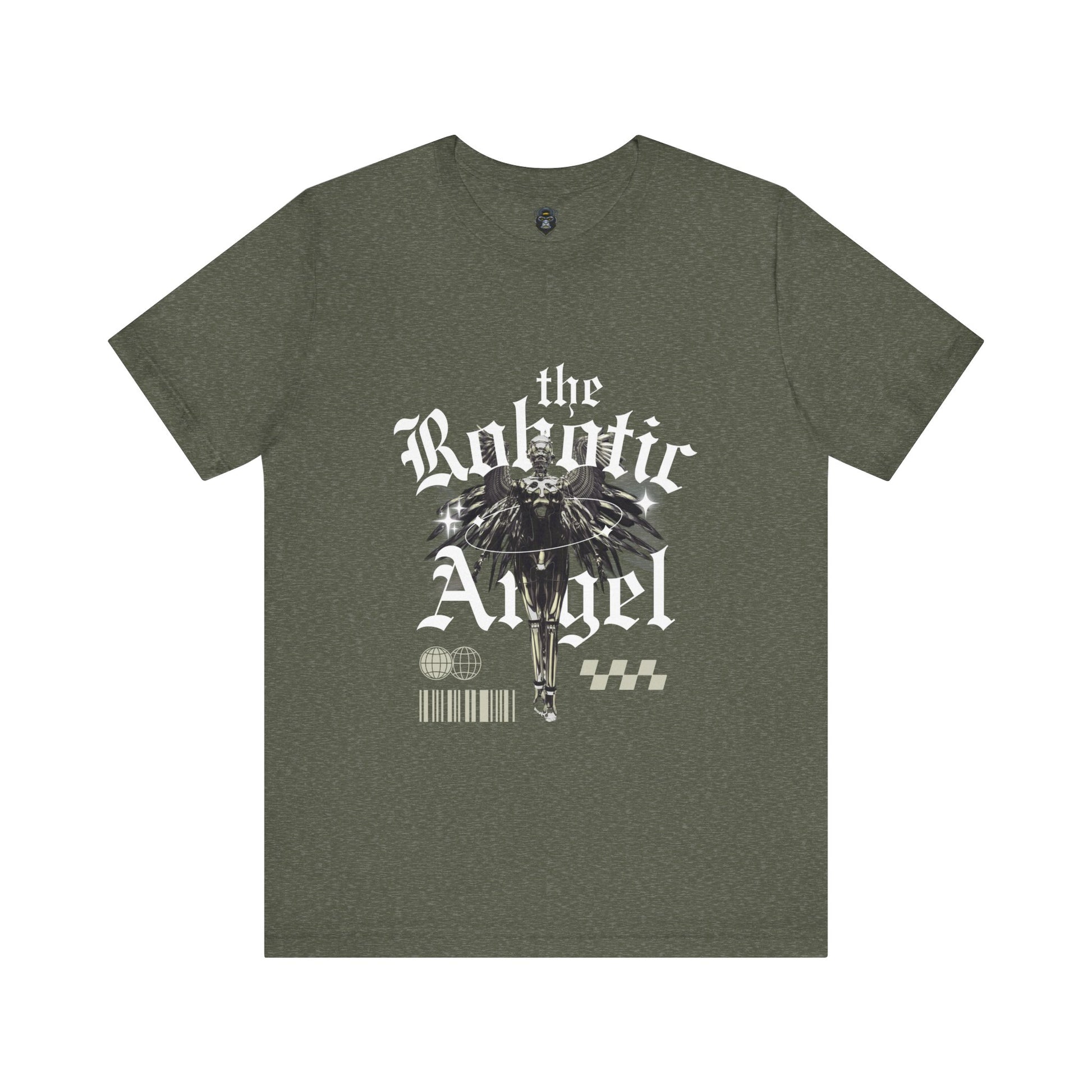 Gothic Graphic Tee - The Robotic Angel, Fashion Shirt, Edgy Streetwear