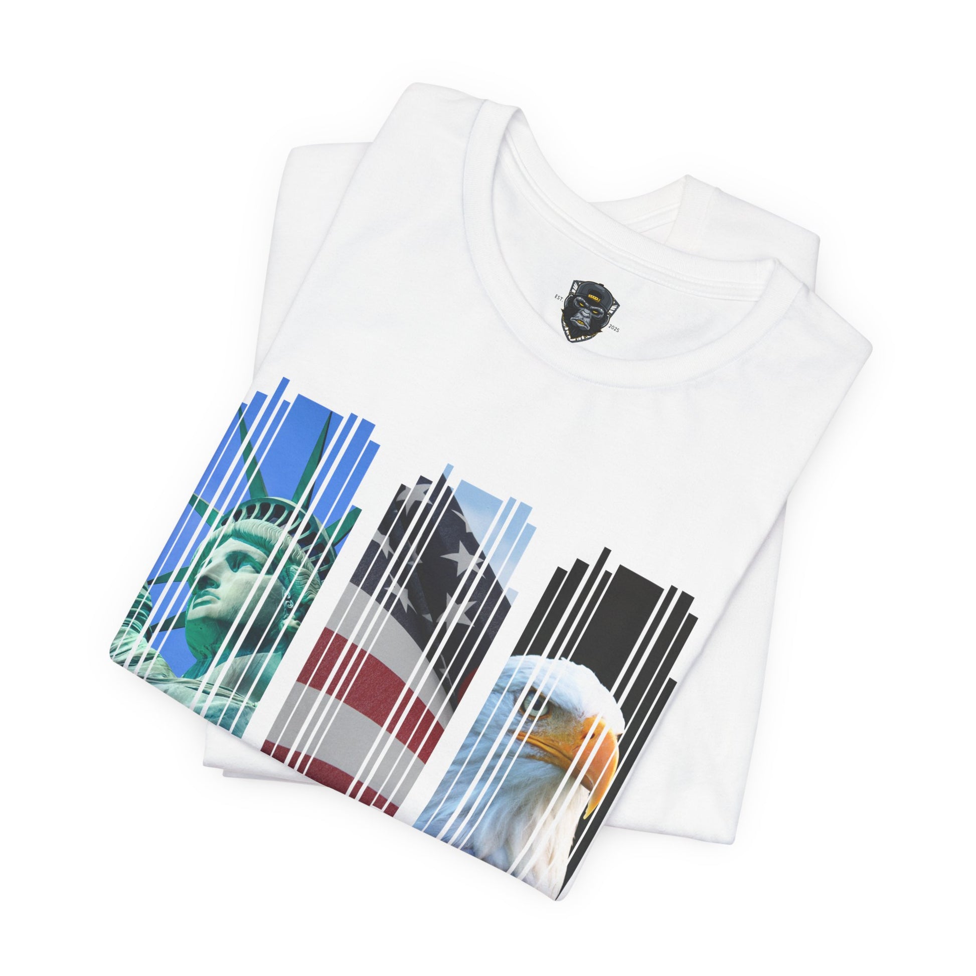 Patriotic T-Shirt, USA Pride Top, Independence Day Apparel, 4th of July Outfit
