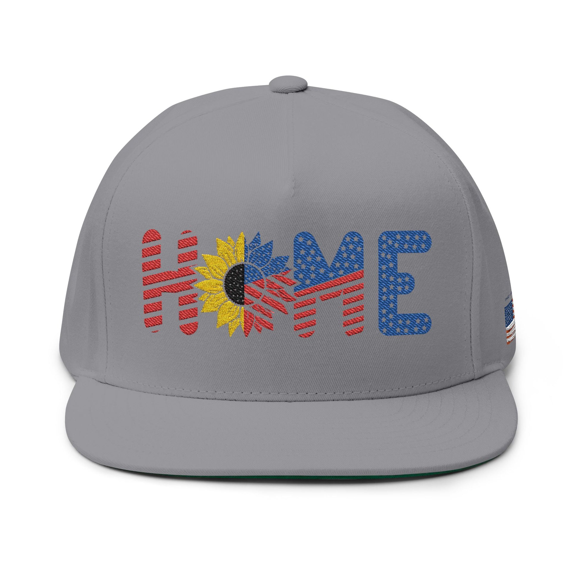 Embroidered Flat Bill Cap - 'HOME' Design, Adjustable Snapback, Perfect for Casual Outings, Road Trips, Sun Protection, Gift for [...]