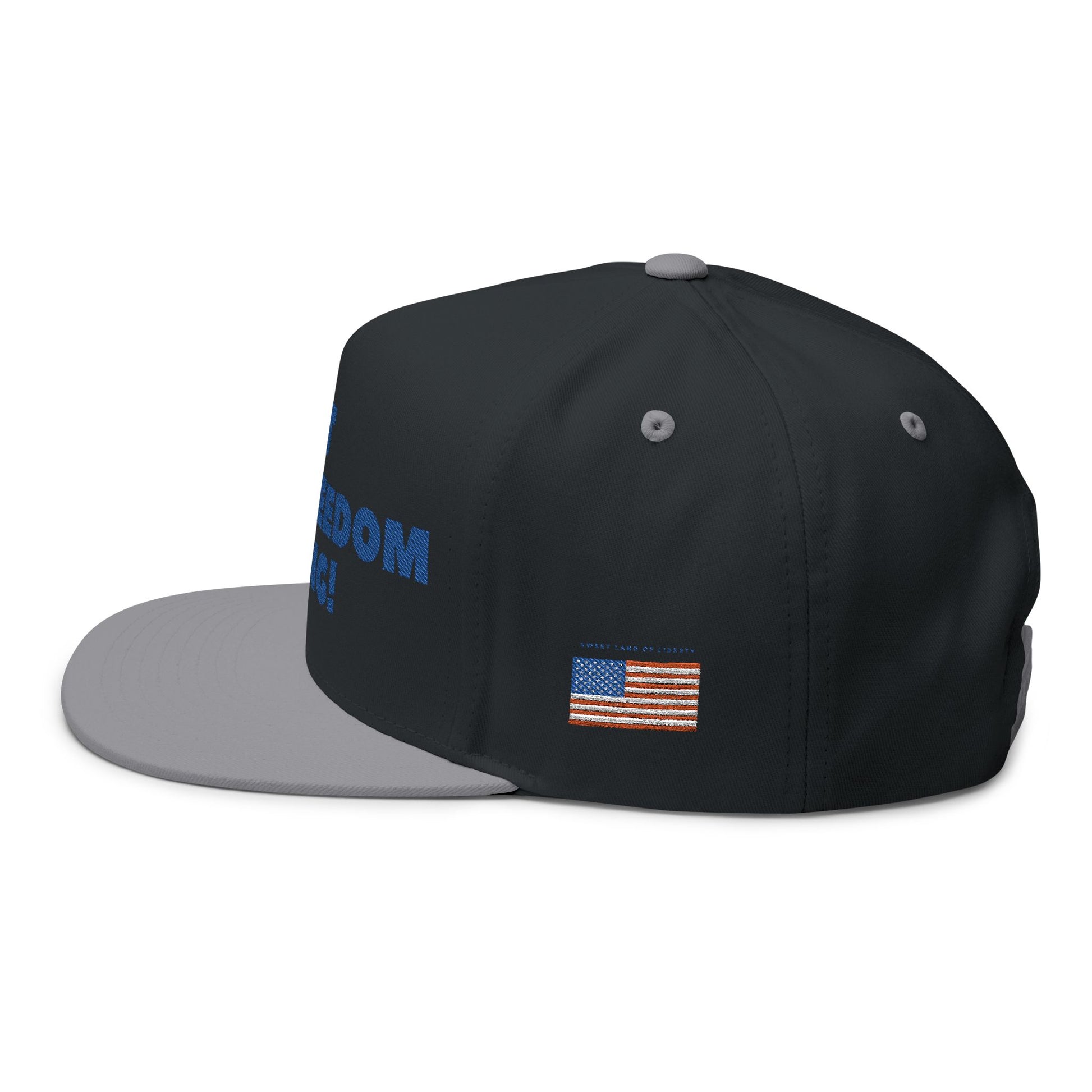 Patriotic Flat Bill Cap - 'Let Freedom Ring!' Hat for Independence Day, Gifts for Veterans, USA Pride Gear, Summer Accessories, [...]