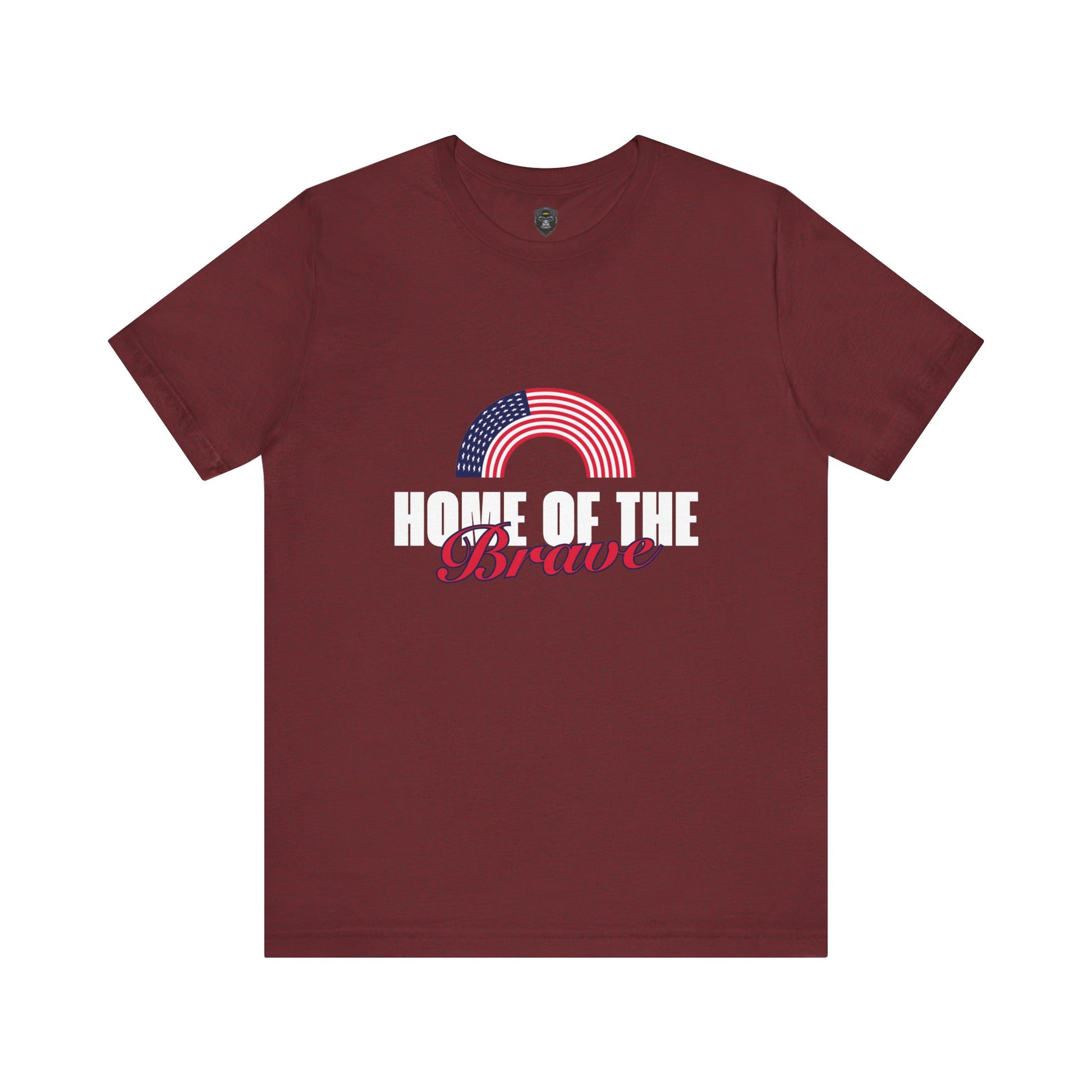 Patriotic Graphic Tee – Home of the Brave, Casual Shirt, Independence Day Gift
