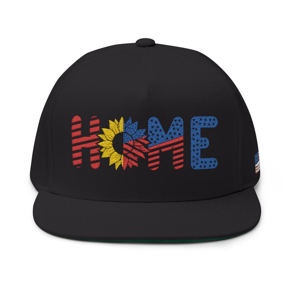 Embroidered Flat Bill Cap - 'HOME' Design, Adjustable Snapback, Perfect for Casual Outings, Road Trips, Sun Protection, Gift for [...]