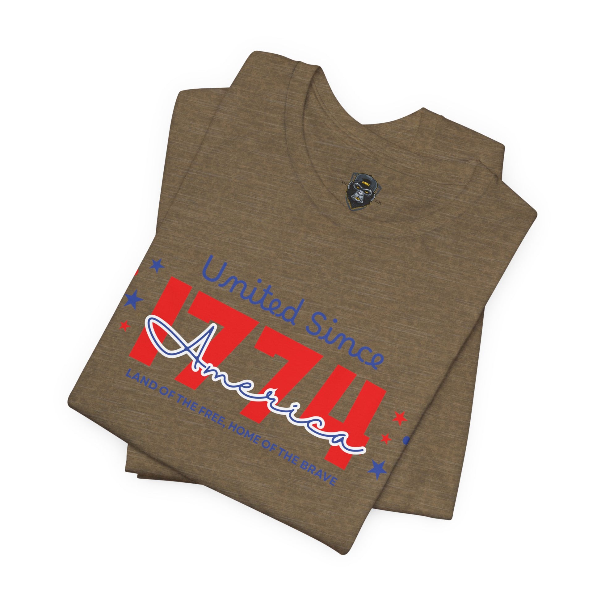 Patriotic Short, United Since 1776, USA Pride T-Shirt, Independence Day Gift