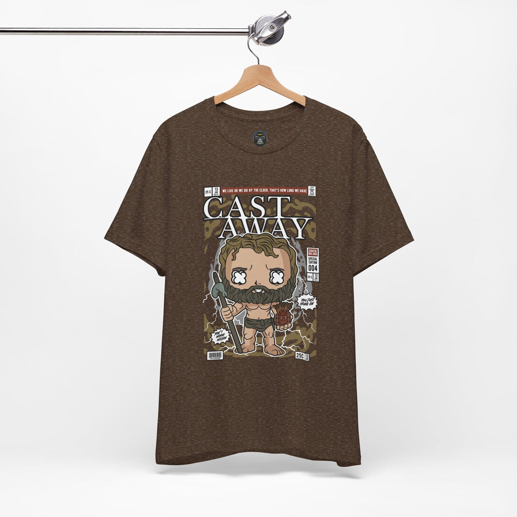 Cast Away Graphic Tee, Fun Movie T-Shirt, Casual Wear, Gift for Movie Lovers