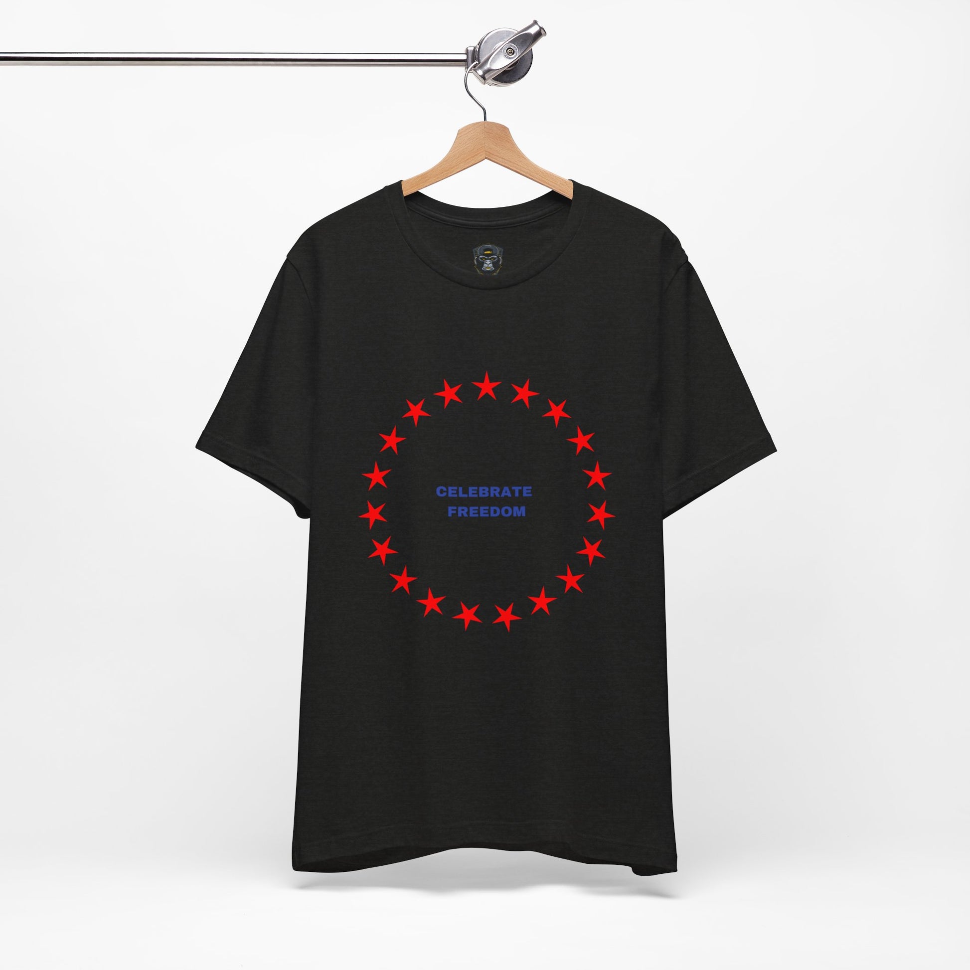 Celebrate Freedom Unisex Jersey Tee, Independence Day Shirt, Patriotic Apparel