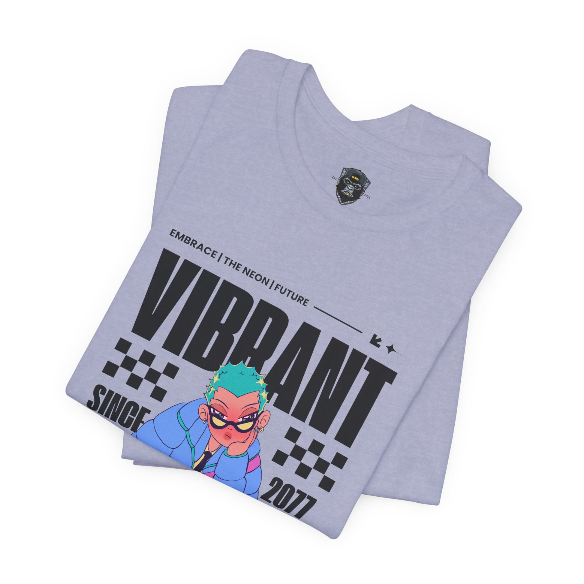 Vibrant Graphic Tee | Retro Style Unisex Jersey Shirt, Trendy T-Shirt, Streetwear