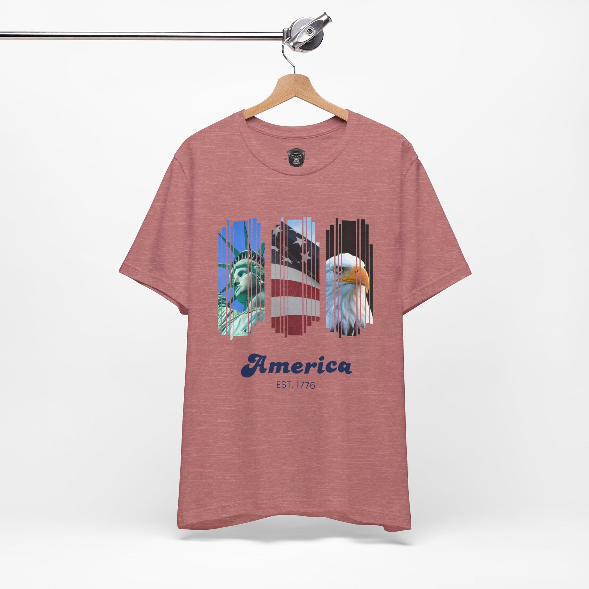 Patriotic T-Shirt, USA Pride Top, Independence Day Apparel, 4th of July Outfit