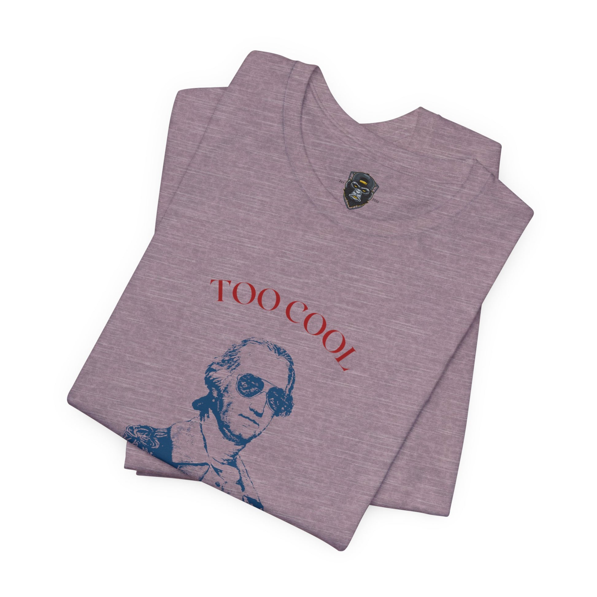 4th of July Vintage Graphic Tee - Too Cool for British Rule, Patriotic T-Shirt