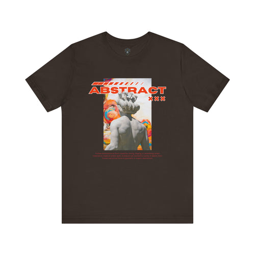 Abstract Art Tee, Graphic T-Shirt, Casual Wear, Street Style, Unique Gift for Art Lovers