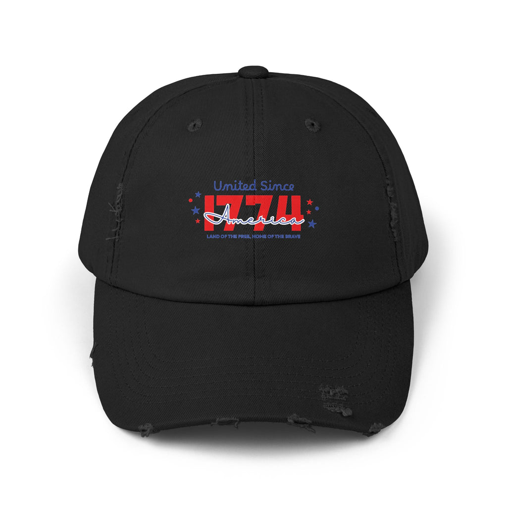Unisex Distressed Cap - Vintage Style Adjustable Hat, Casual Fashion Accessory