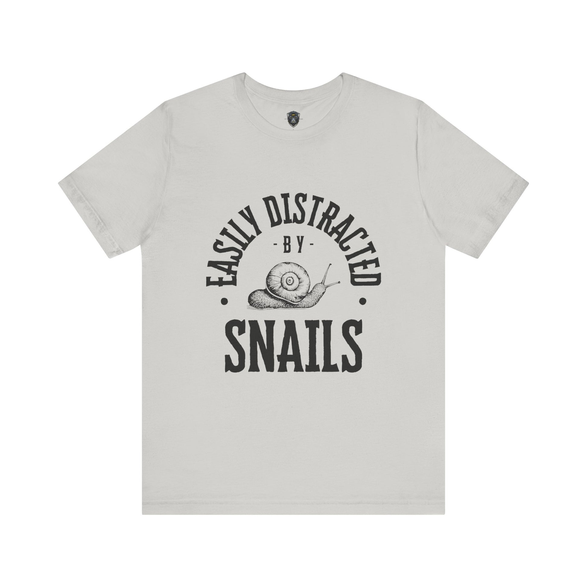 Easily Distracted by Snails Tee, Relaxed Graphic T-Shirt, Snail Lover Gift