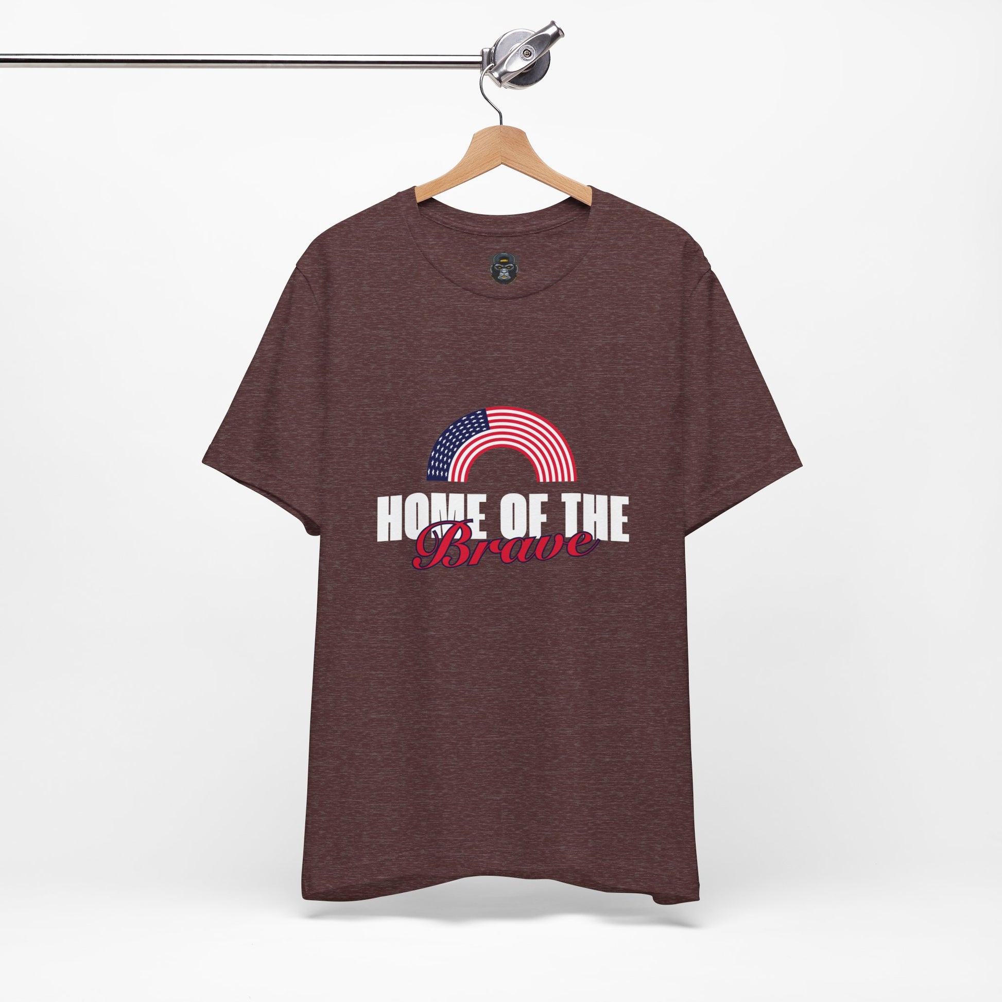 Patriotic Graphic Tee – Home of the Brave, Casual Shirt, Independence Day Gift