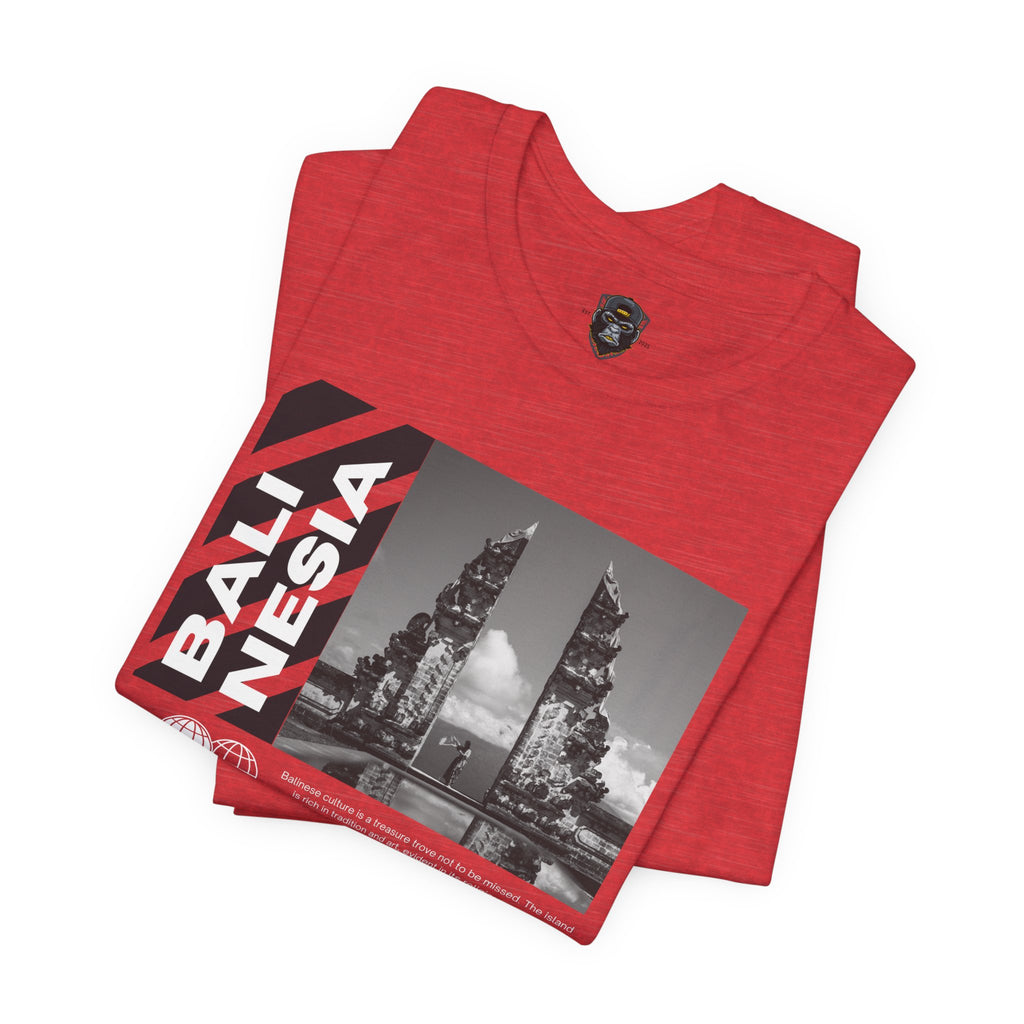 Bali Themed Graphic Tee - Unisex Short Sleeve, Vacation Vibes, Travel Gift