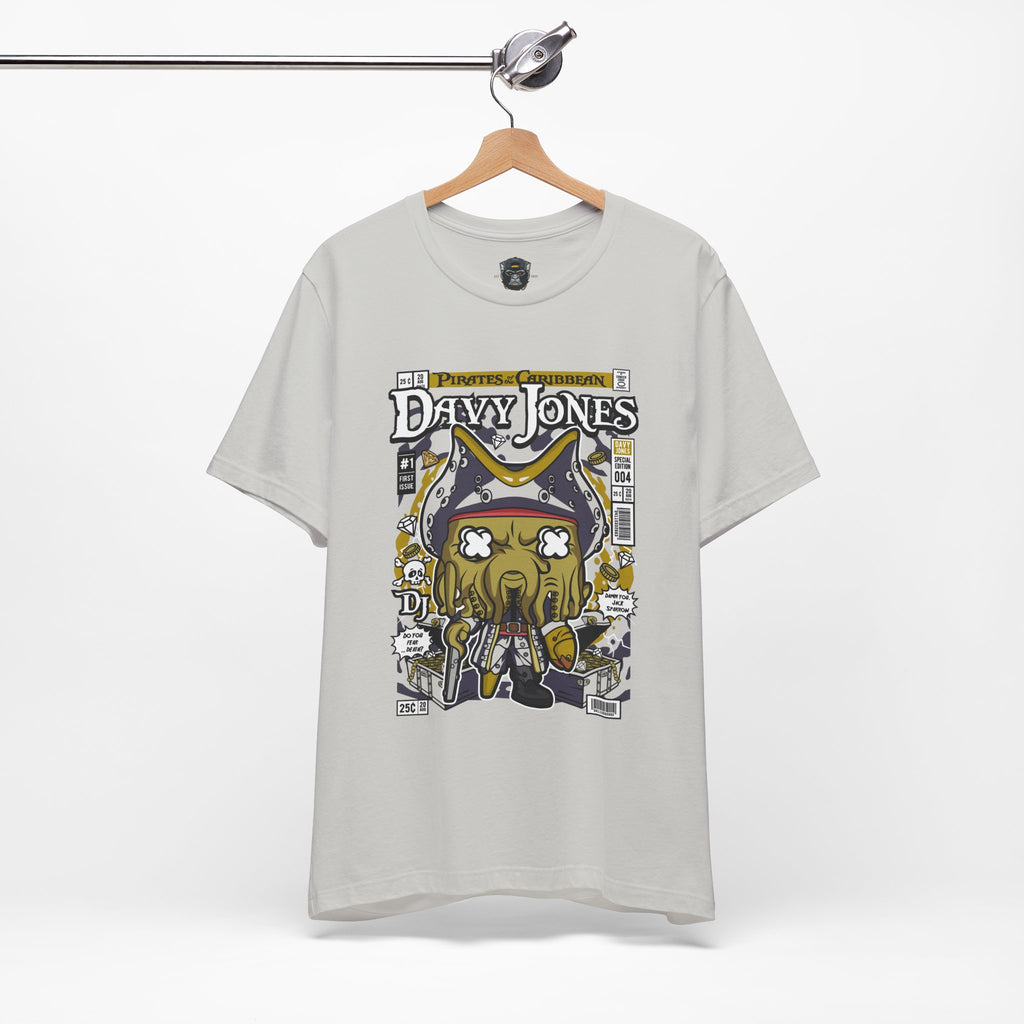 Davy Jones Graphic Tee | Unisex Jersey Short Sleeve Shirt, Pirate Themed Apparel