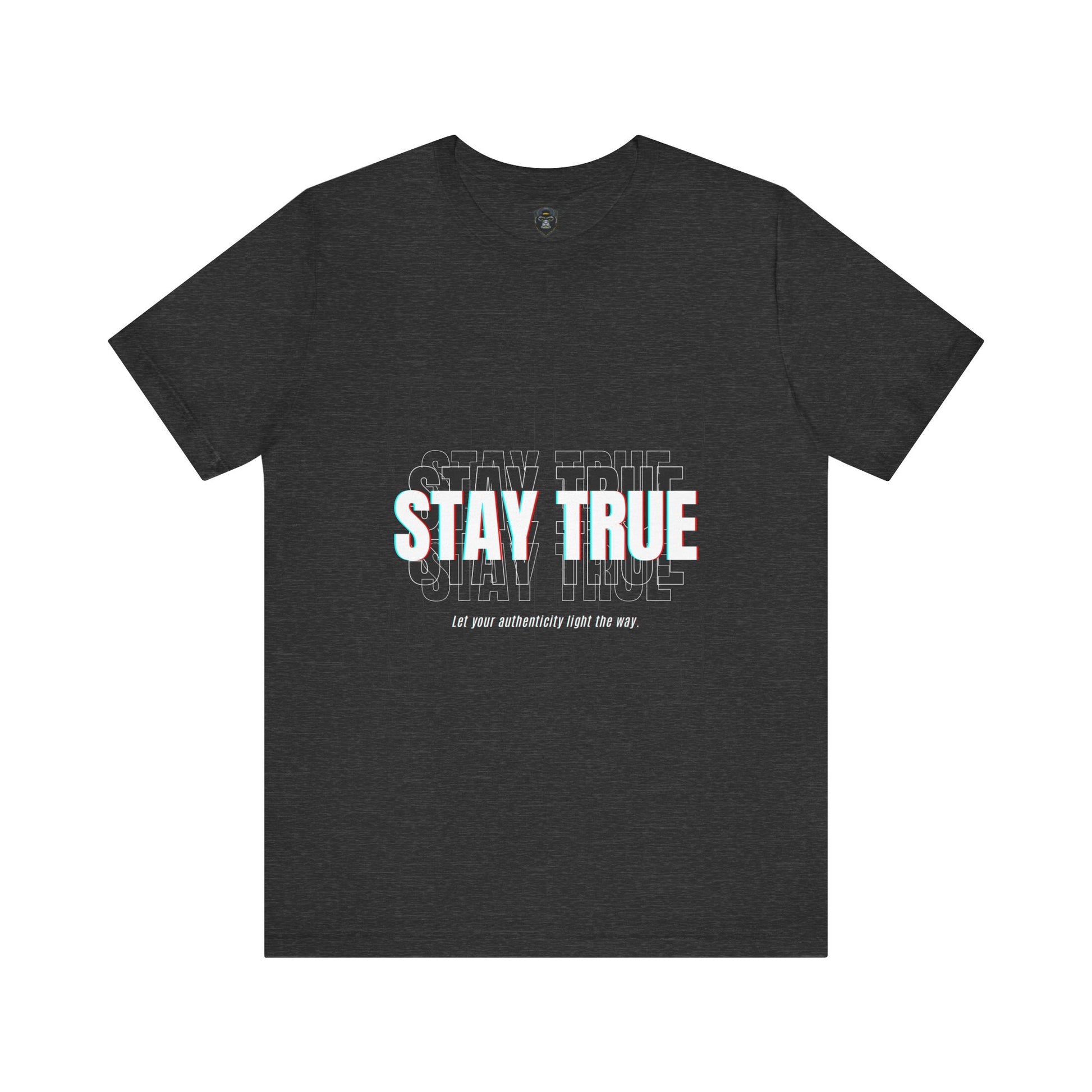 Stay True Jersey Tee, Motivational Graphic Shirt, Trendy Gift for Teens