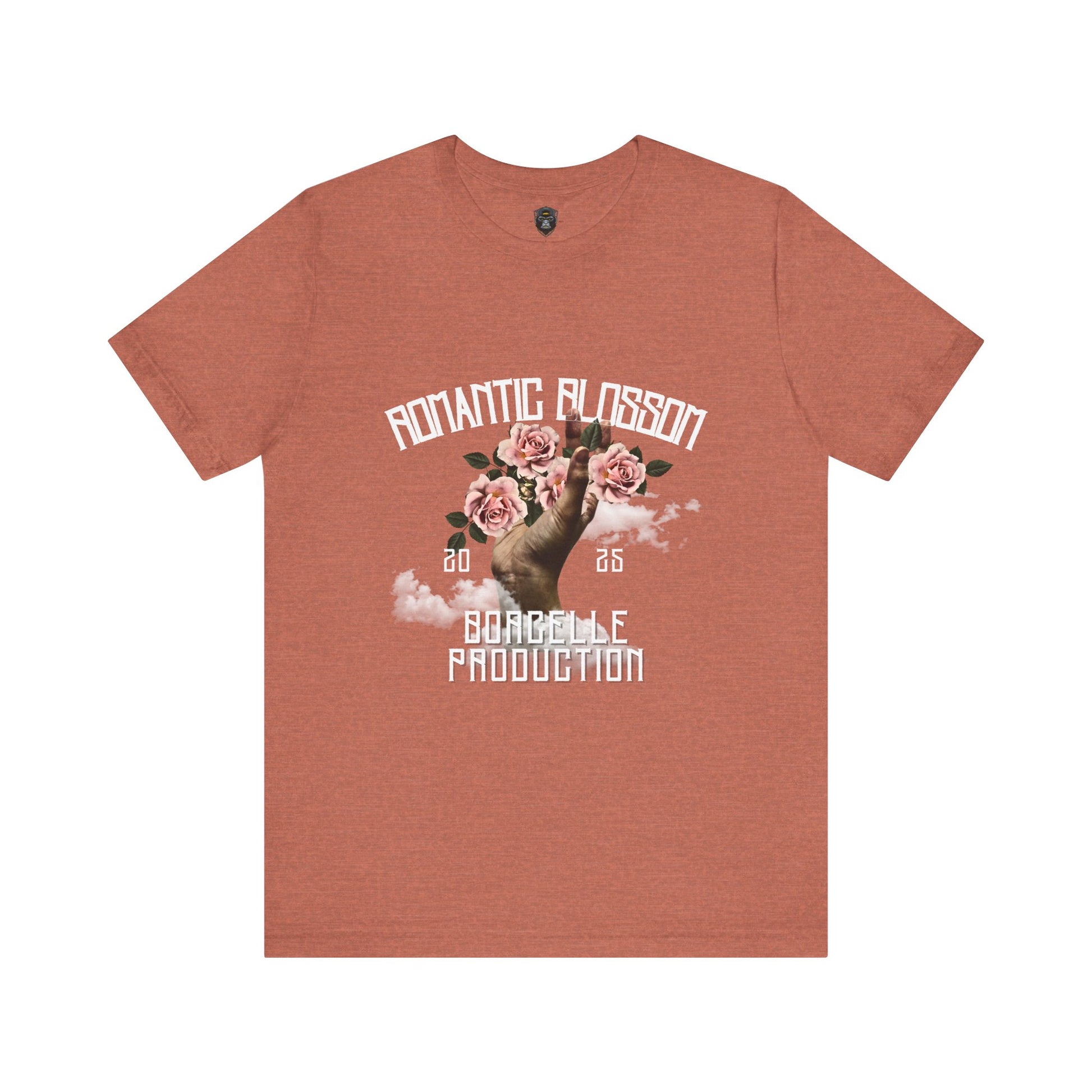 Romantic Blossom Jersey Tee, Trendy Graphic Tee, Floral T-Shirt