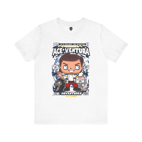 Ace Ventura Adventures Tee, Funny Graphic T-Shirt, Unisex Short Sleeve Tee, Pet Lover Gift