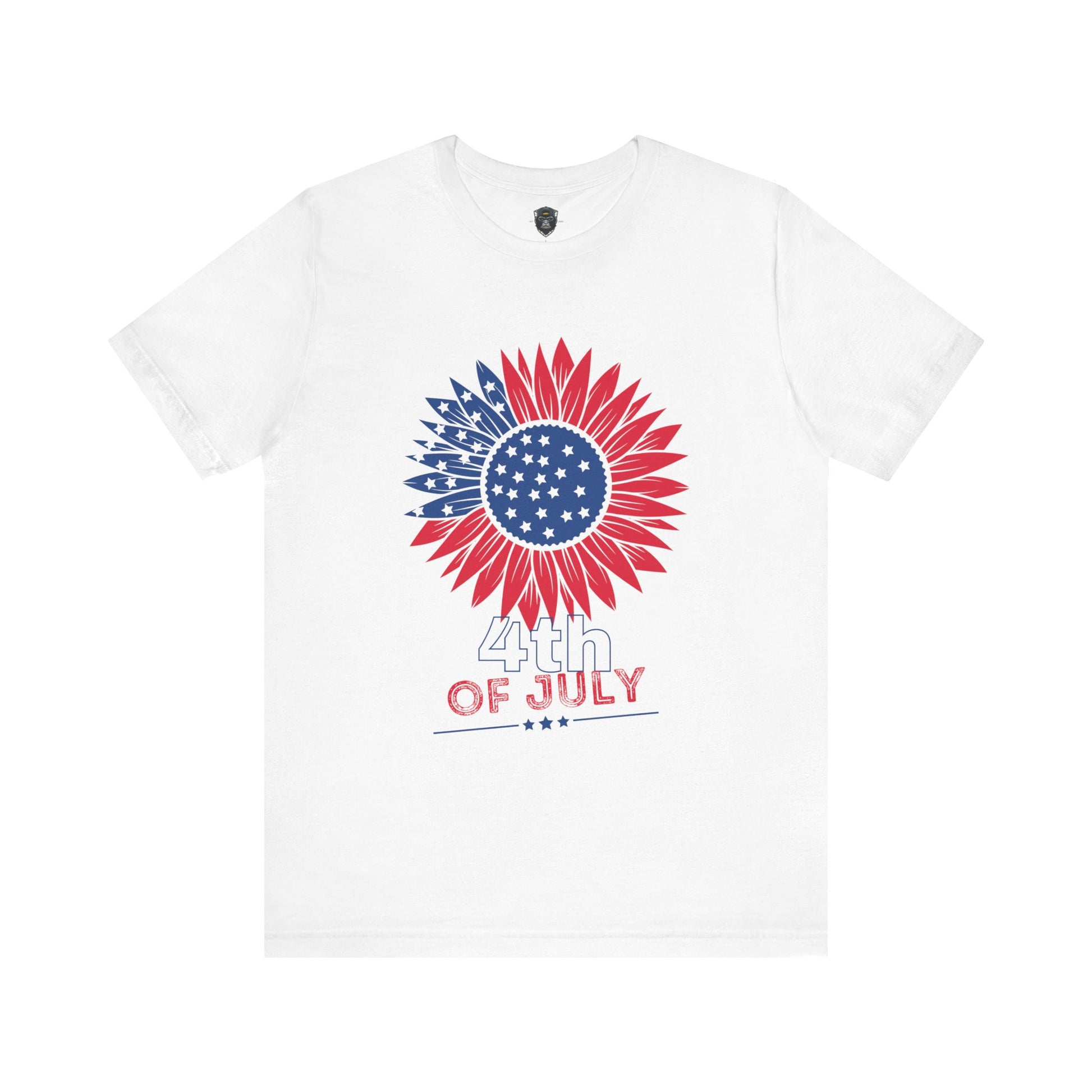 Patriotic Floral Tee, 4th of July T-Shirt, Unisex Graphic Shirt, Summer Festival Wear
