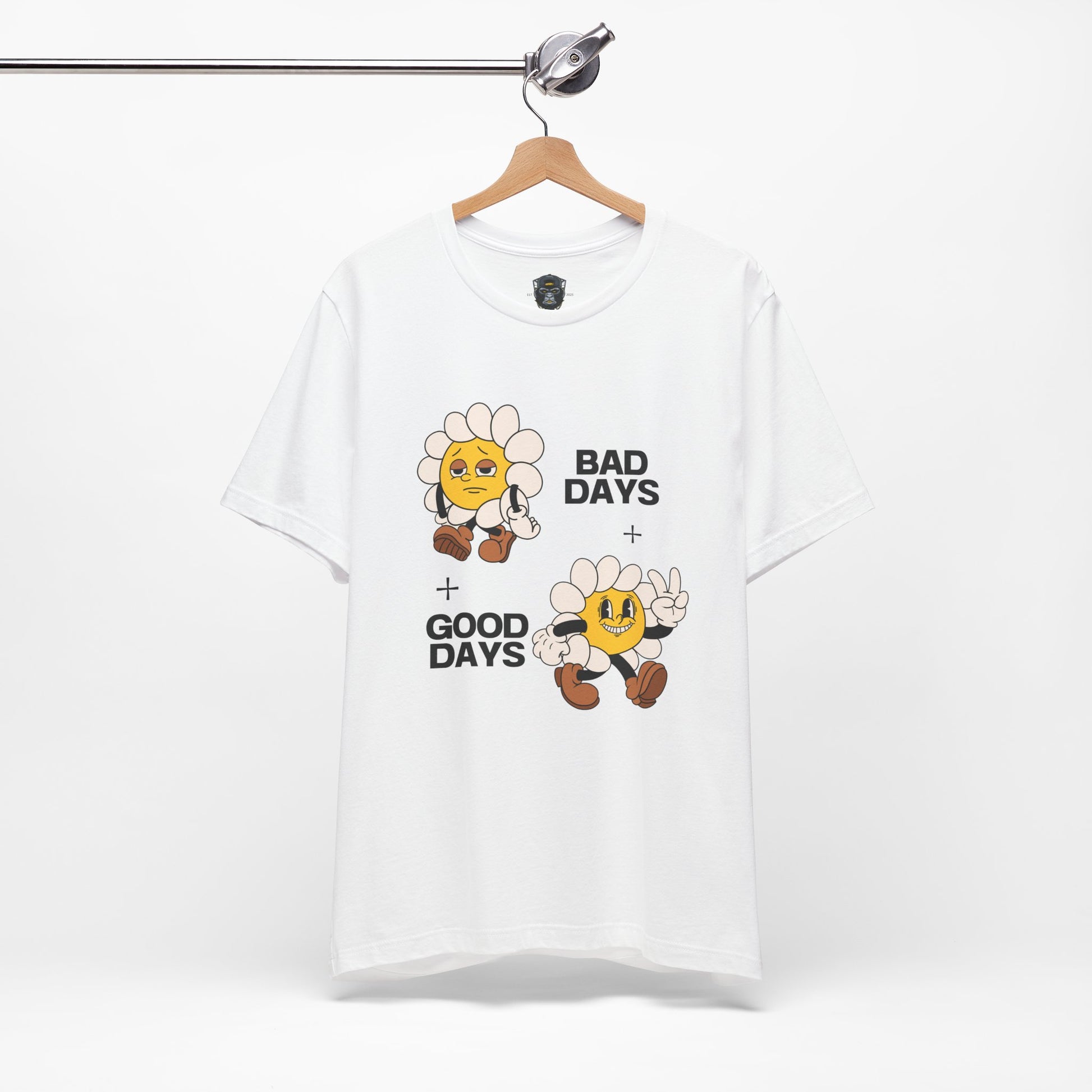 Sunflower Mood Tee - Bad Days + Good Days, Feel-Good Shirt, Casual Wear