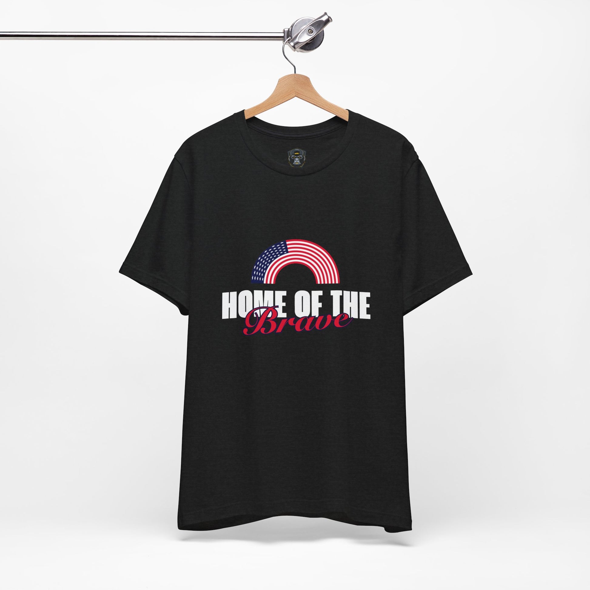 Patriotic Graphic Tee – Home of the Brave, Casual Shirt, Independence Day Gift