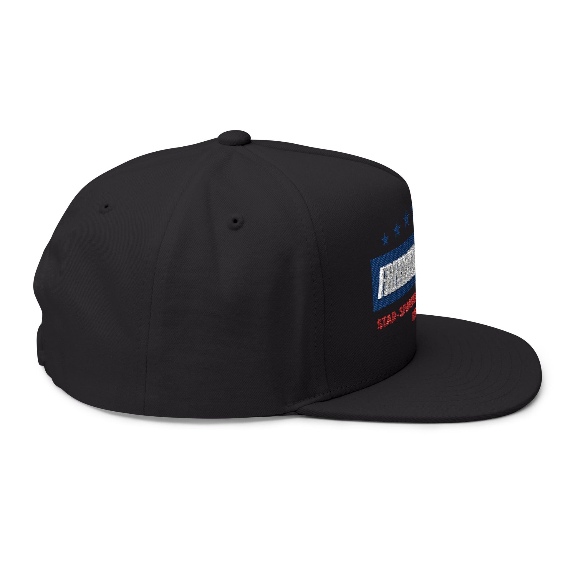 Freedom Ride 2025 Embroidered Flat Bill Cap - Perfect for Riders, Independence Day, Casual Wear, Outdoor Adventures, Gift for Enthusiasts