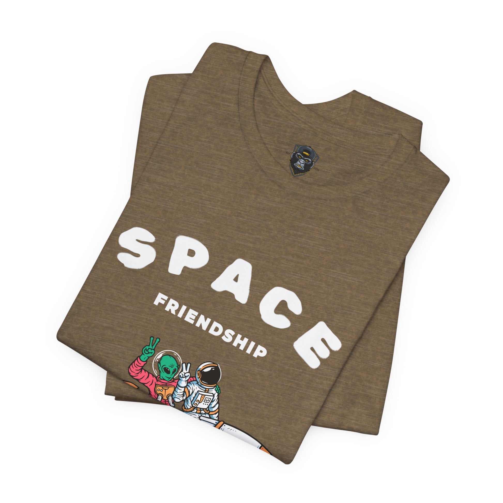 Cosmic Friendship Tee - Space Adventure T-Shirt, Graphic Shirt, Funny Gift for Friends