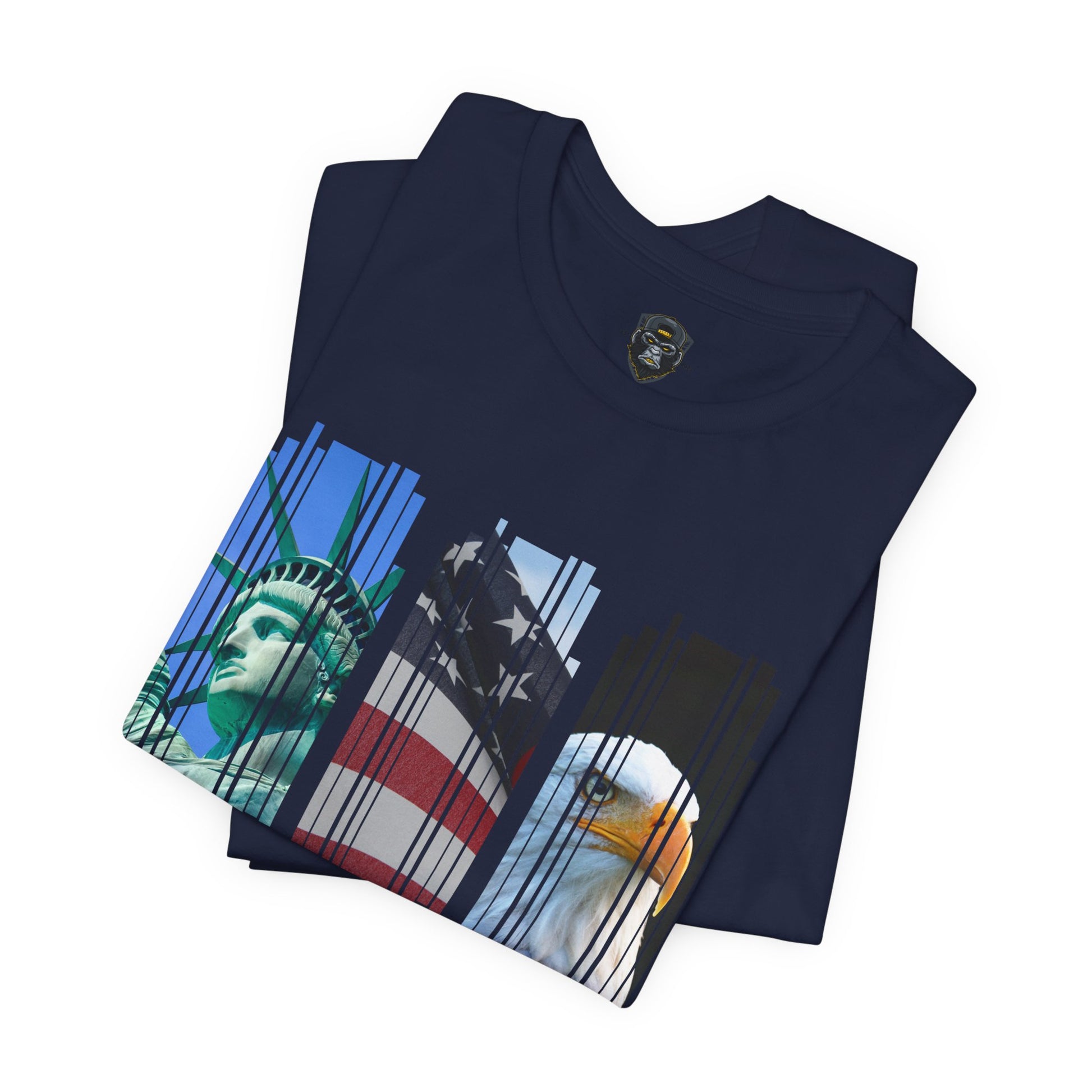 Patriotic T-Shirt, USA Pride Top, Independence Day Apparel, 4th of July Outfit