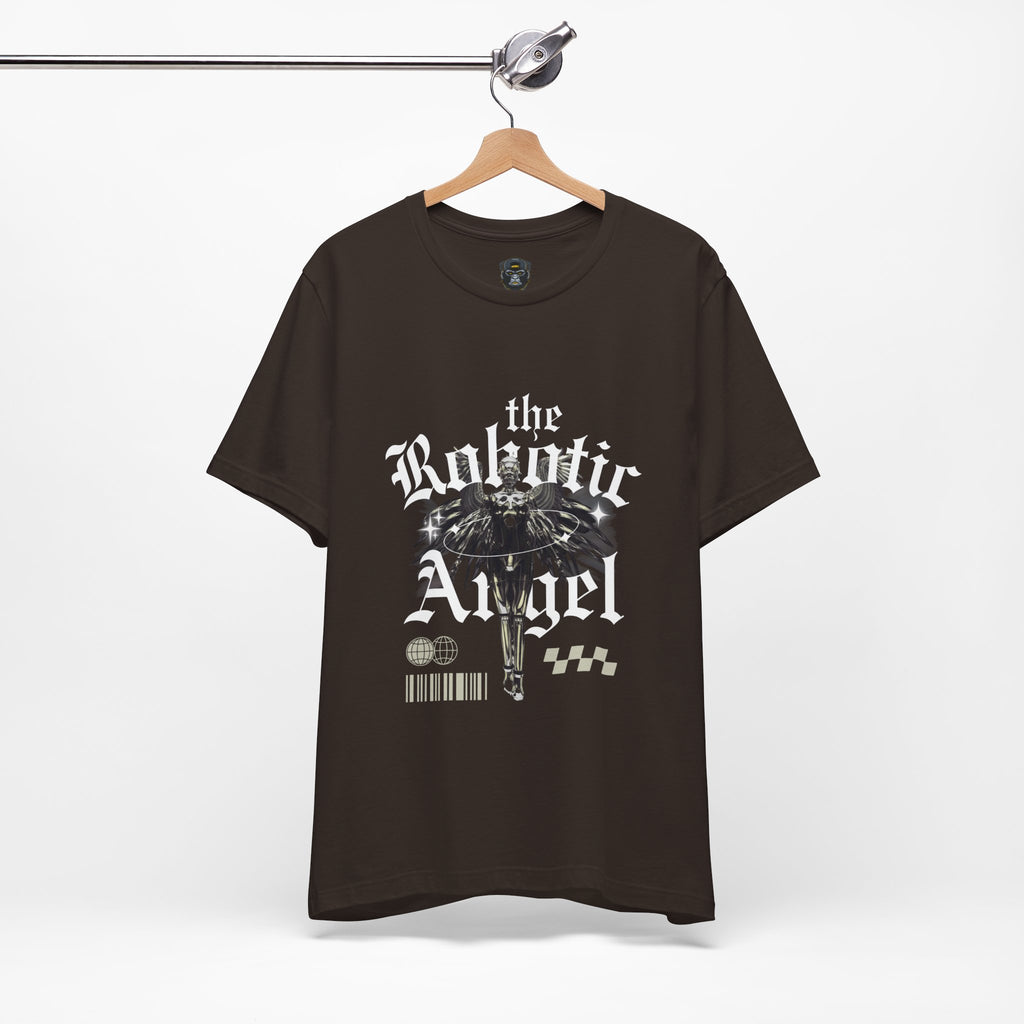 Gothic Graphic Tee - The Robotic Angel, Fashion Shirt, Edgy Streetwear