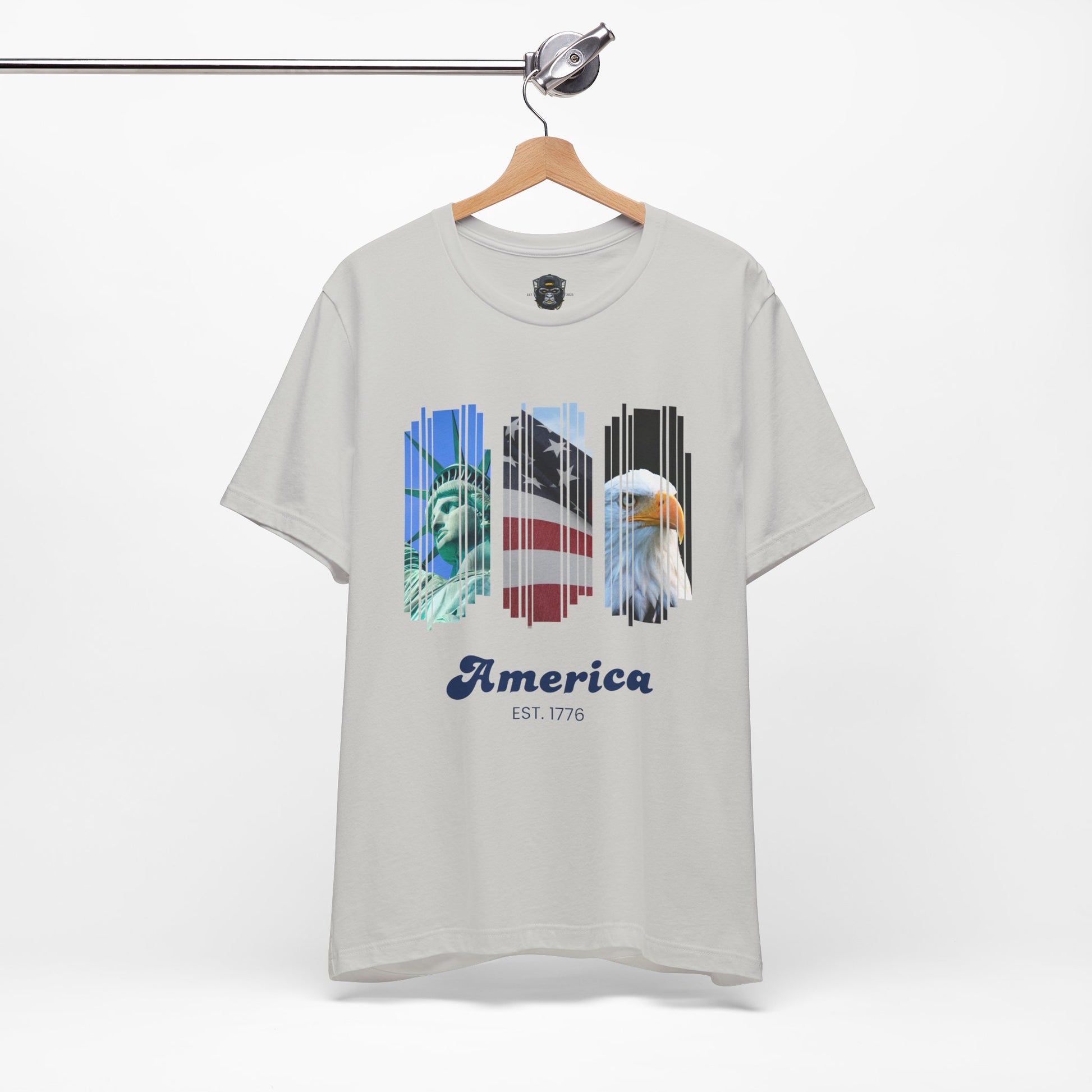 Patriotic T-Shirt, USA Pride Top, Independence Day Apparel, 4th of July Outfit