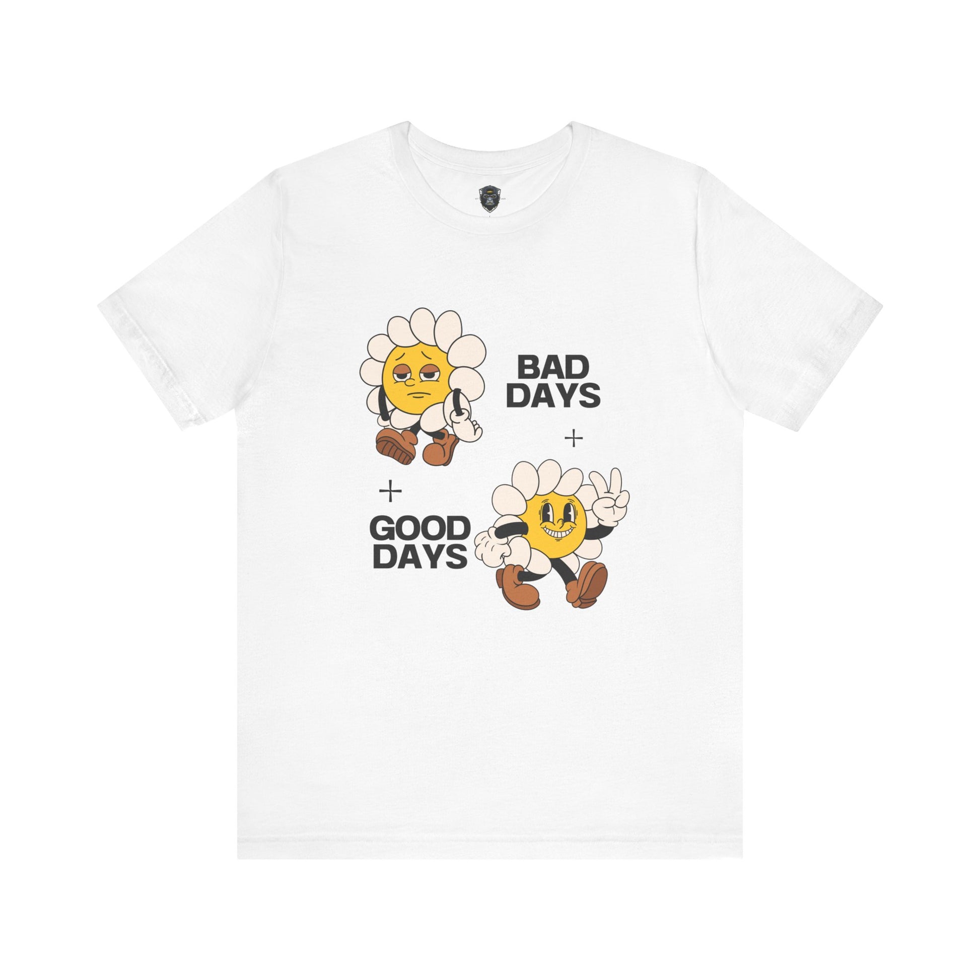 Sunflower Mood Tee - Bad Days + Good Days, Feel-Good Shirt, Casual Wear