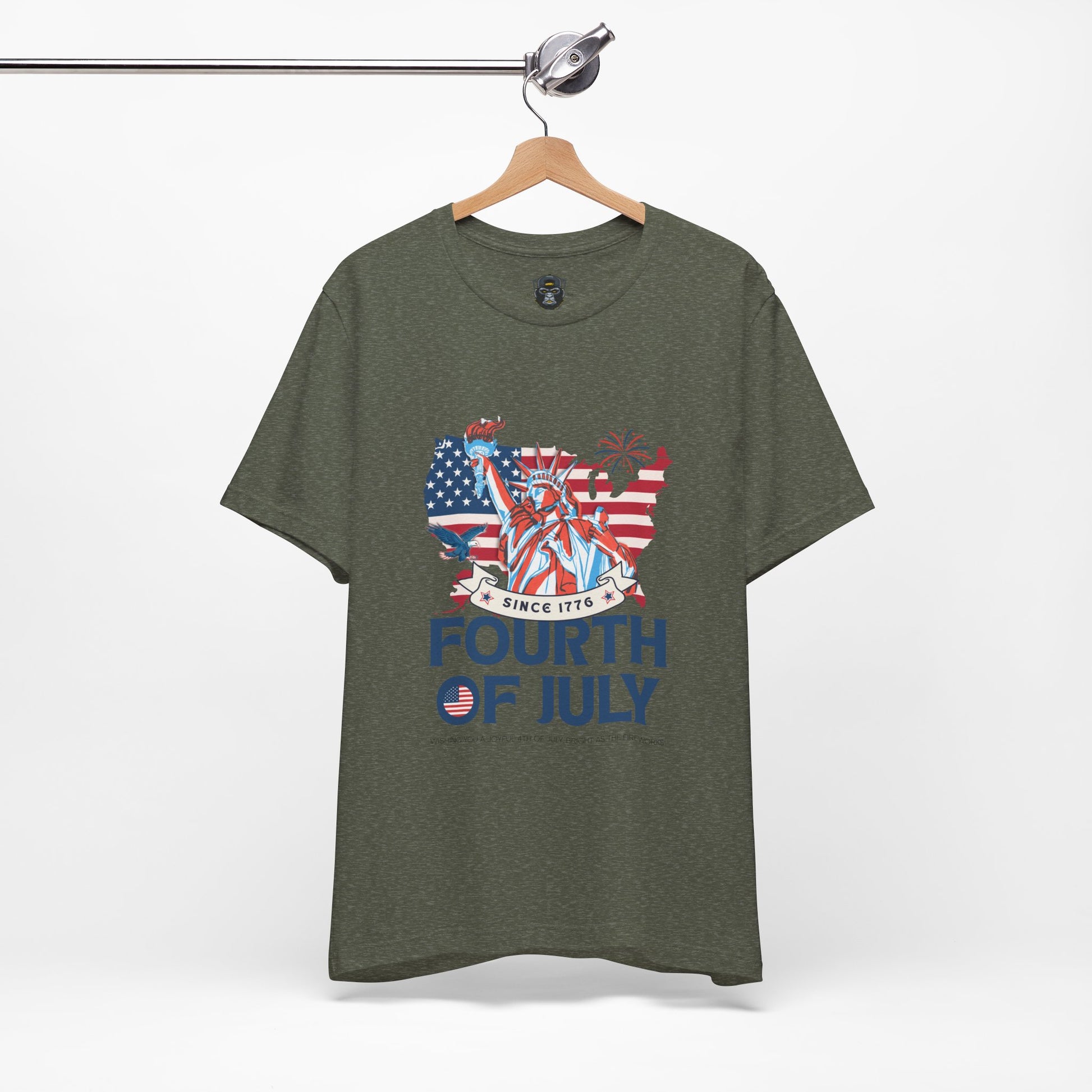 Patriotic Fourth of July Tee, USA Independence Day Shirt, Summer BBQ Outfit