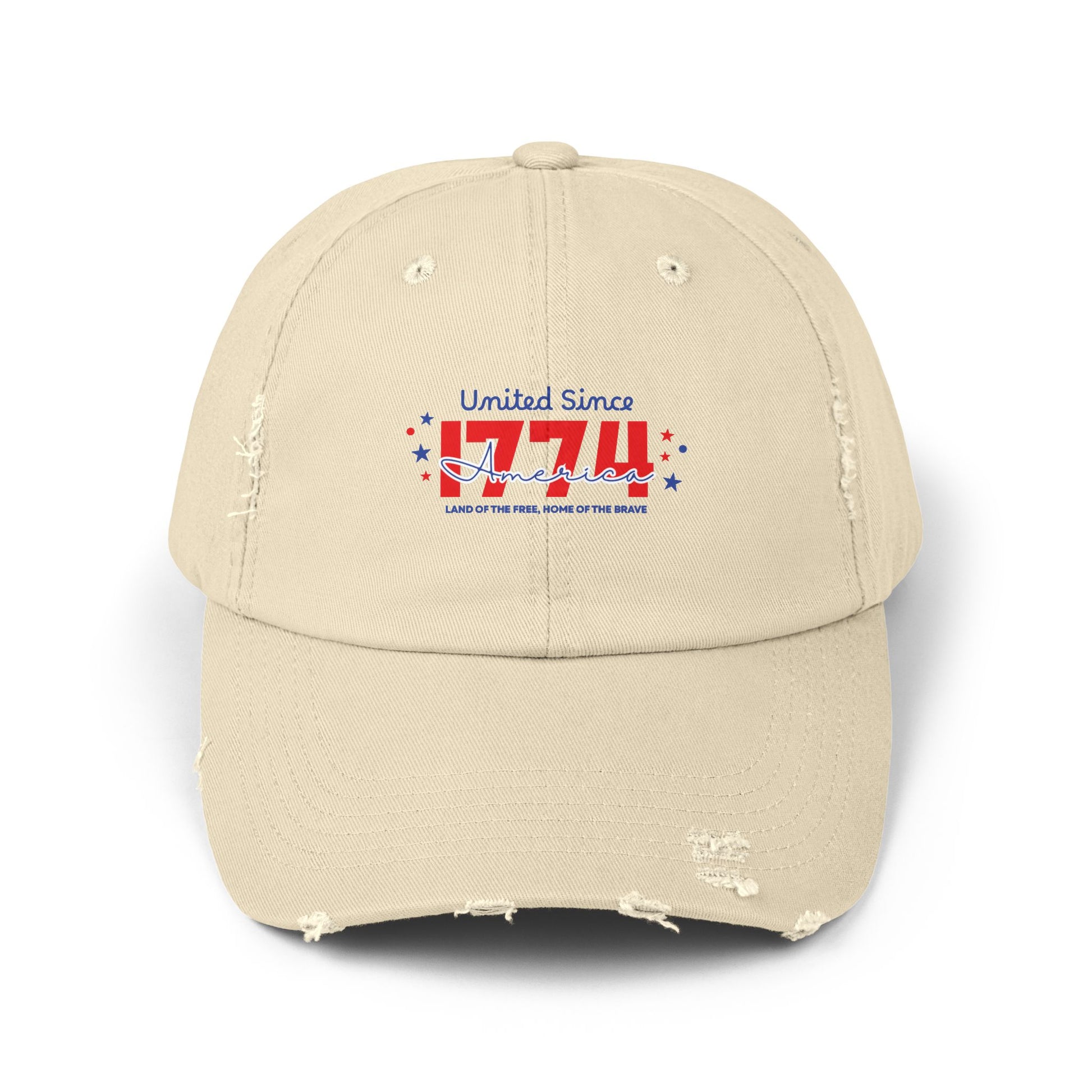 Unisex Distressed Cap - Vintage Style Adjustable Hat, Casual Fashion Accessory