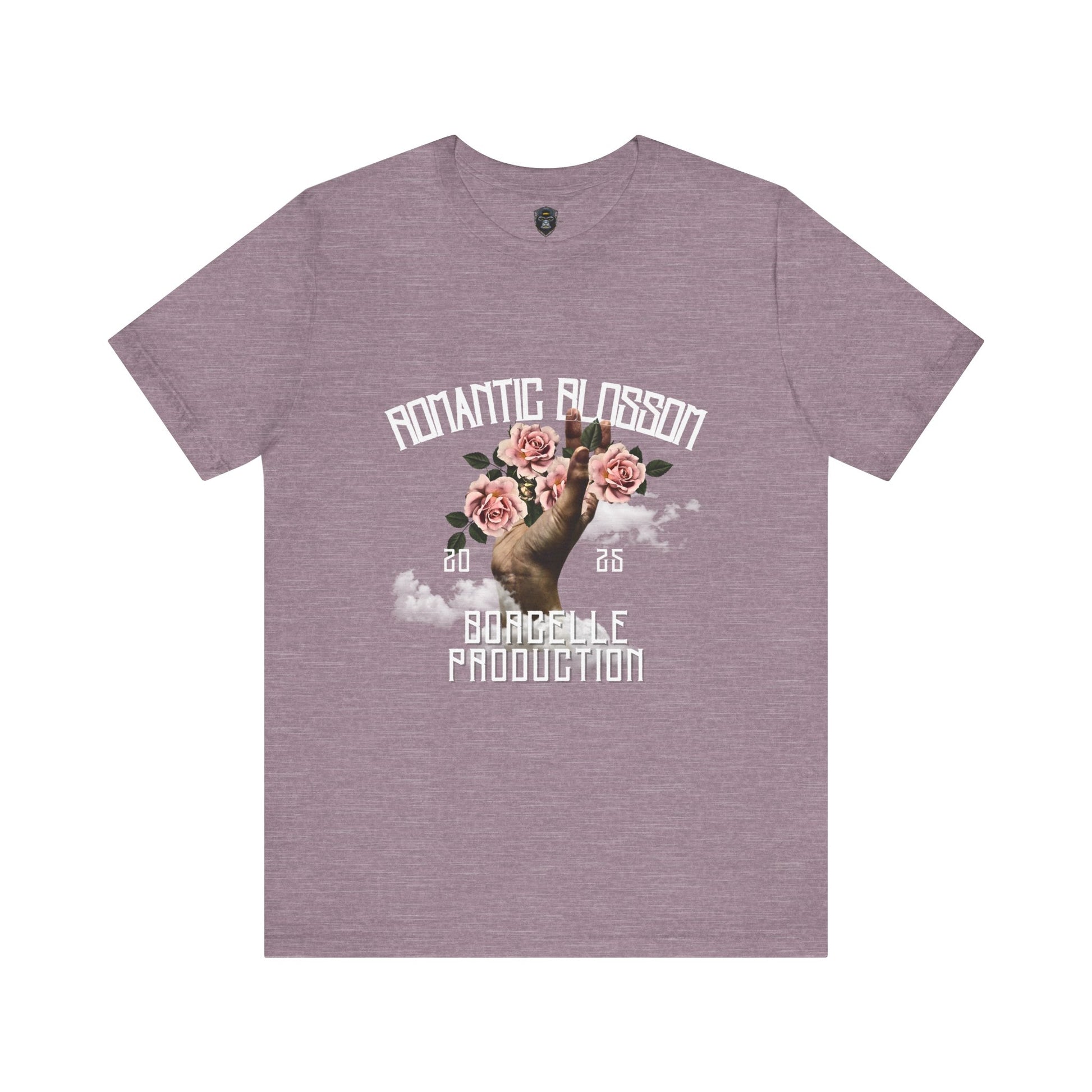 Romantic Blossom Jersey Tee, Trendy Graphic Tee, Floral T-Shirt
