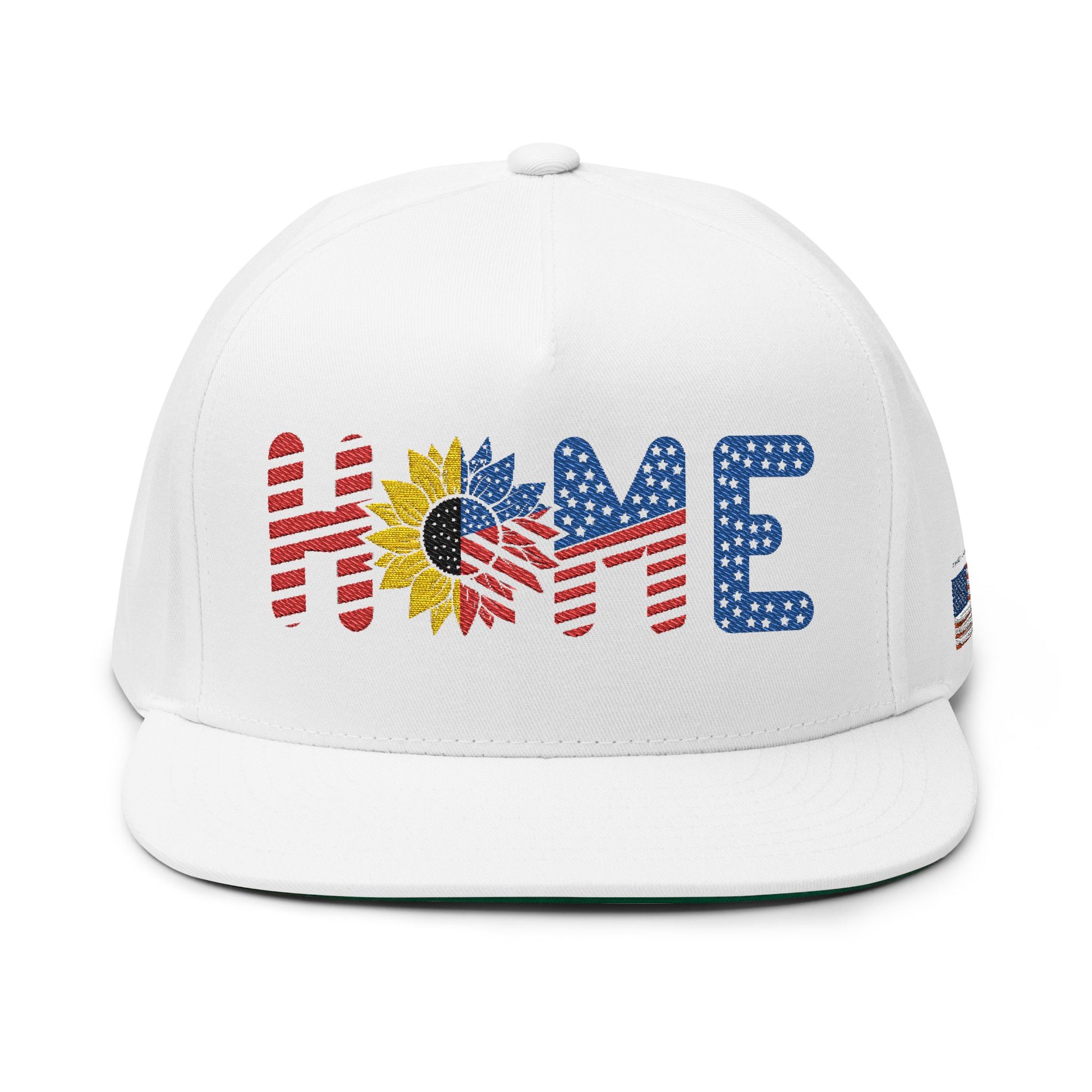 Embroidered Flat Bill Cap - 'HOME' Design, Adjustable Snapback, Perfect for Casual Outings, Road Trips, Sun Protection, Gift for [...]