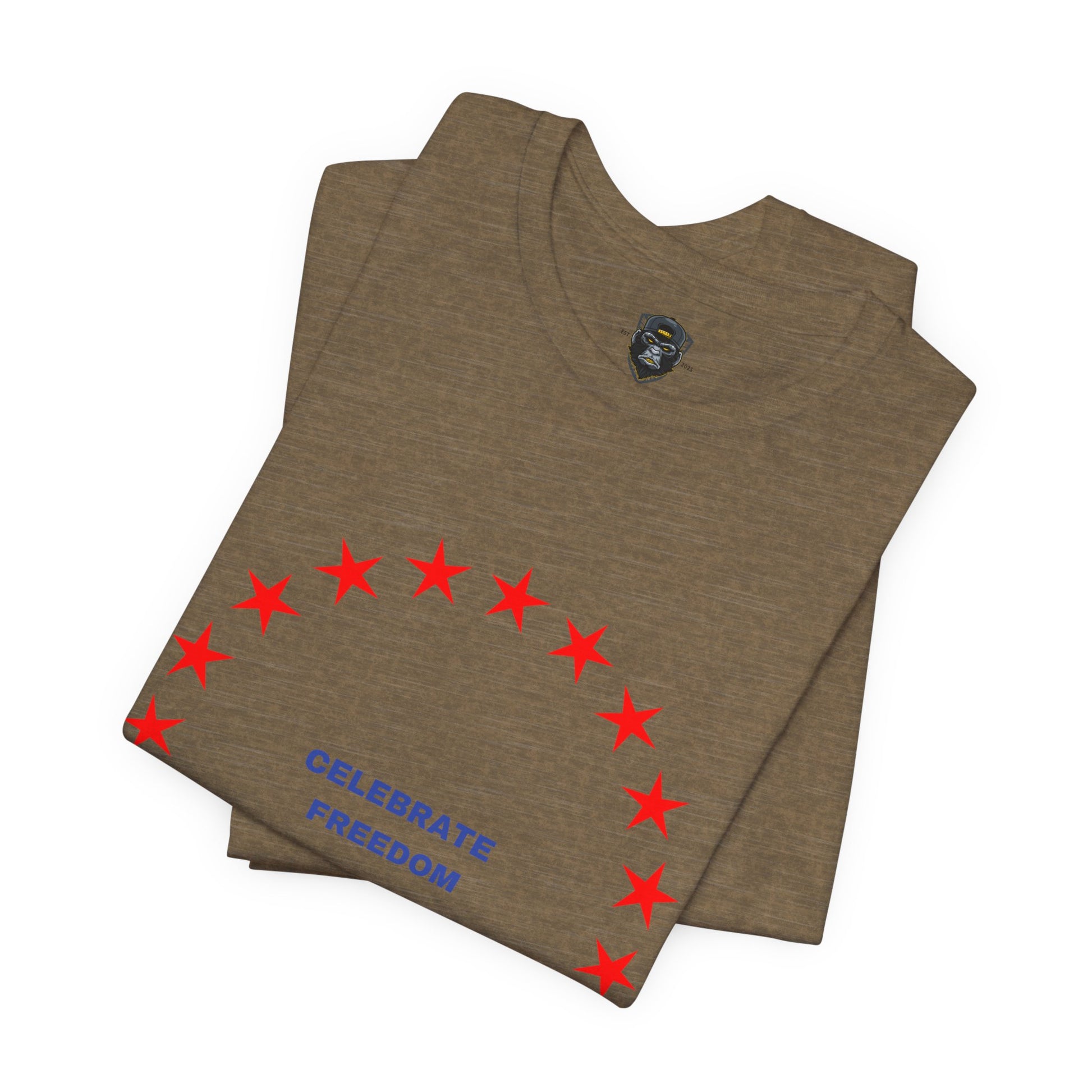 Celebrate Freedom Unisex Jersey Tee, Independence Day Shirt, Patriotic Apparel