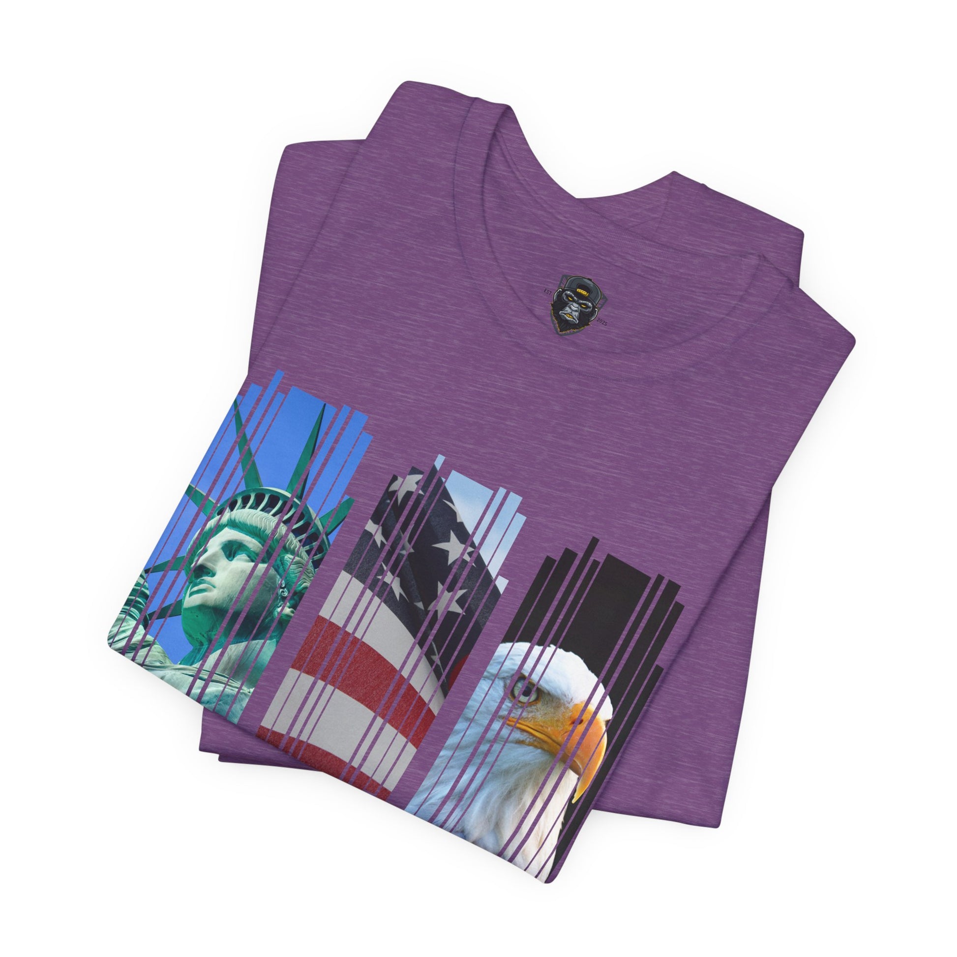 Patriotic T-Shirt, USA Pride Top, Independence Day Apparel, 4th of July Outfit