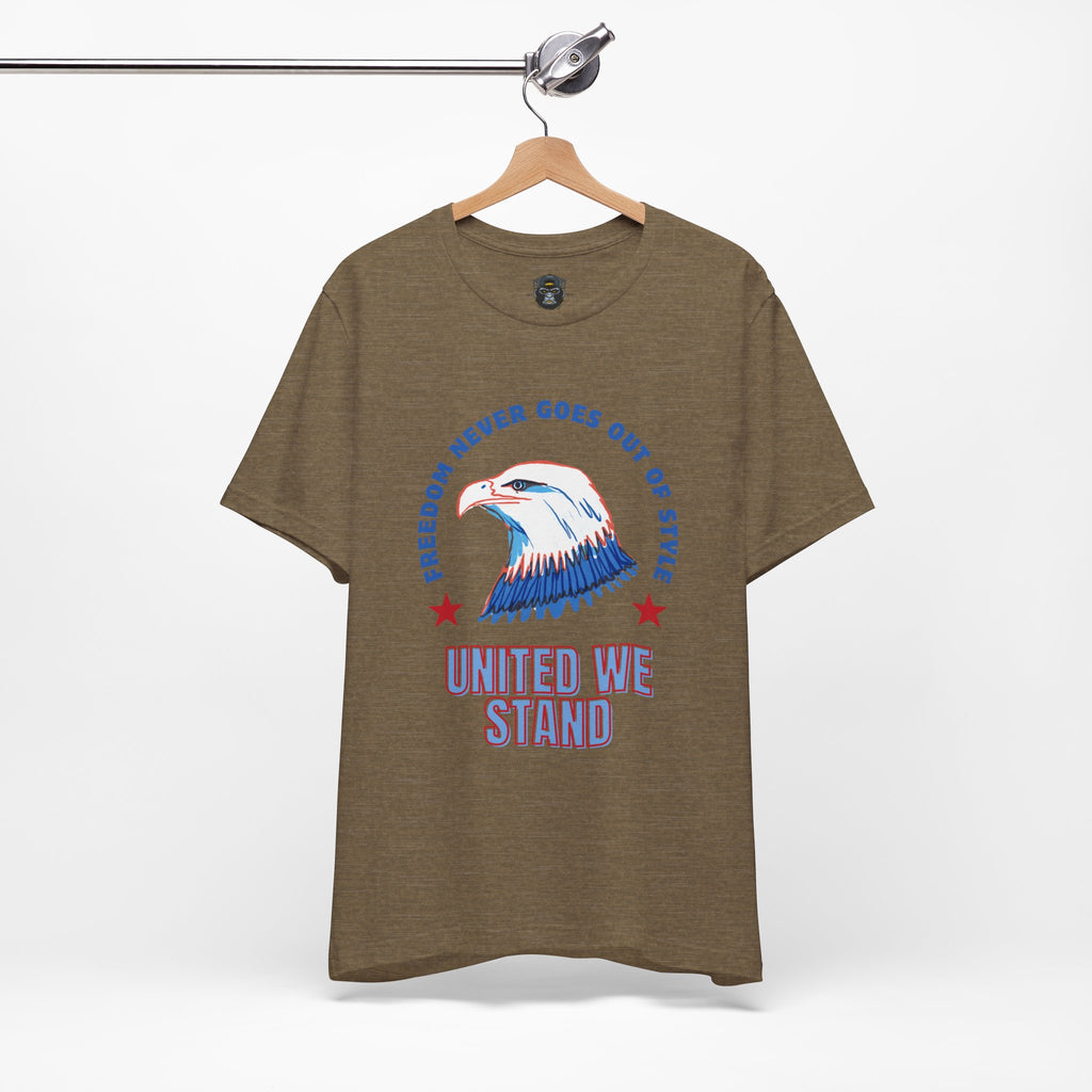 Patriotic Eagle Tee, Freedom Never Goes Out of Style Shirt, USA Pride Apparel, 4th of July Gift