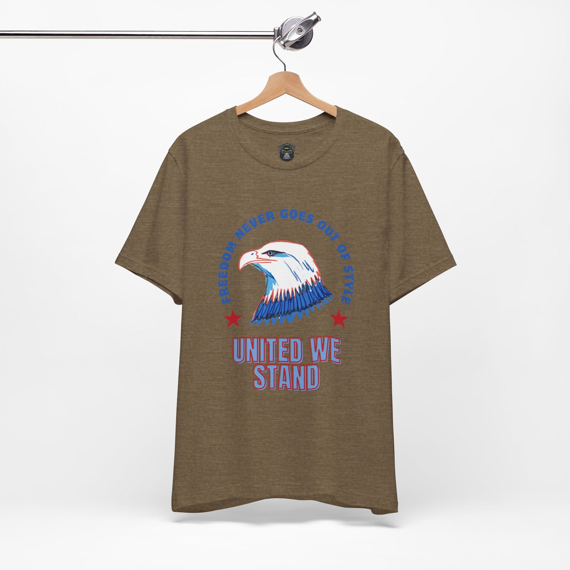 Patriotic Eagle Tee, Freedom Never Goes Out of Style Shirt, USA Pride Apparel, 4th of July Gift