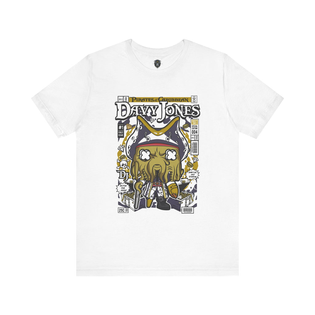 Davy Jones Graphic Tee | Unisex Jersey Short Sleeve Shirt, Pirate Themed Apparel