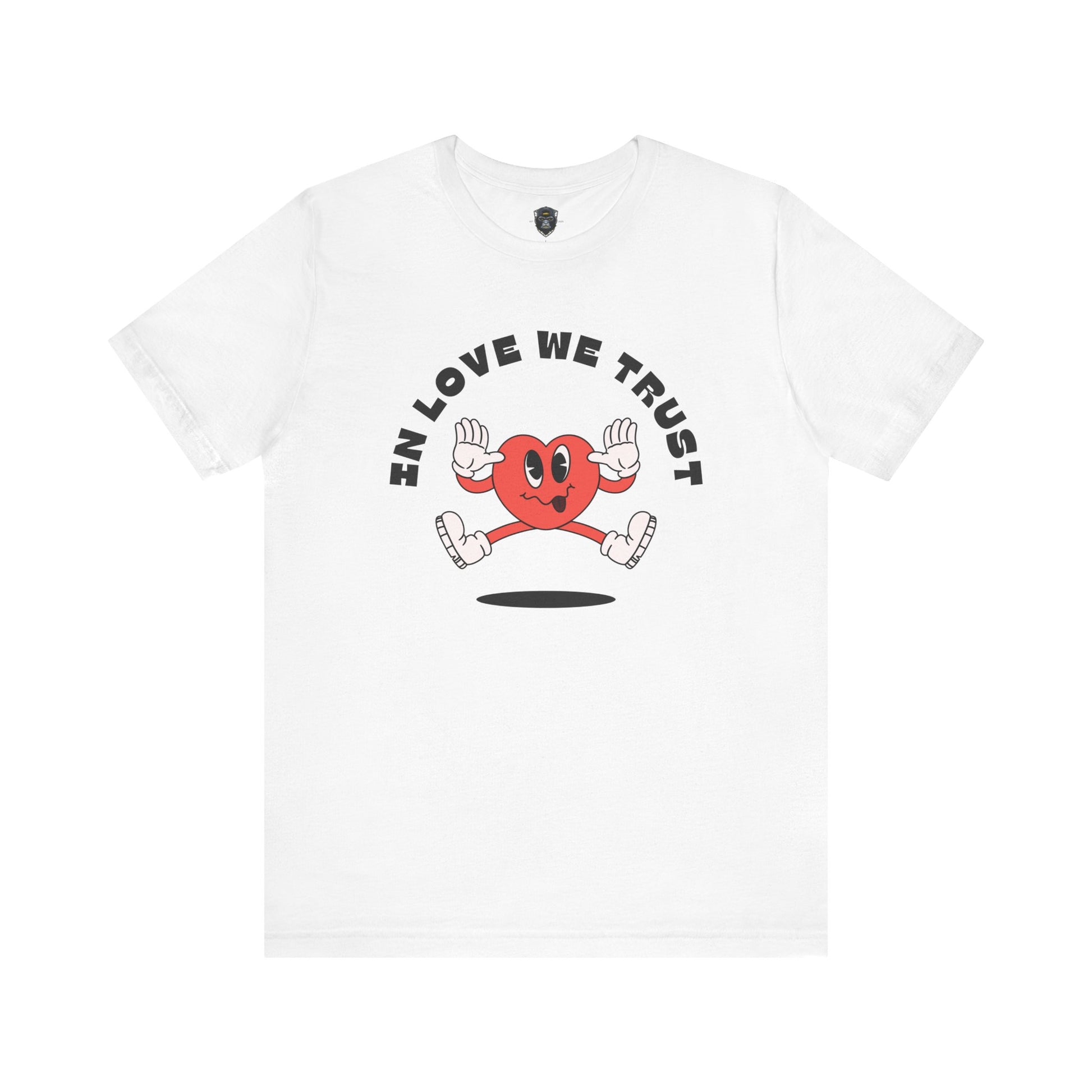 Fun Heart Graphic Tee - In Love We Trust T-Shirt, Valentine's Day Gift