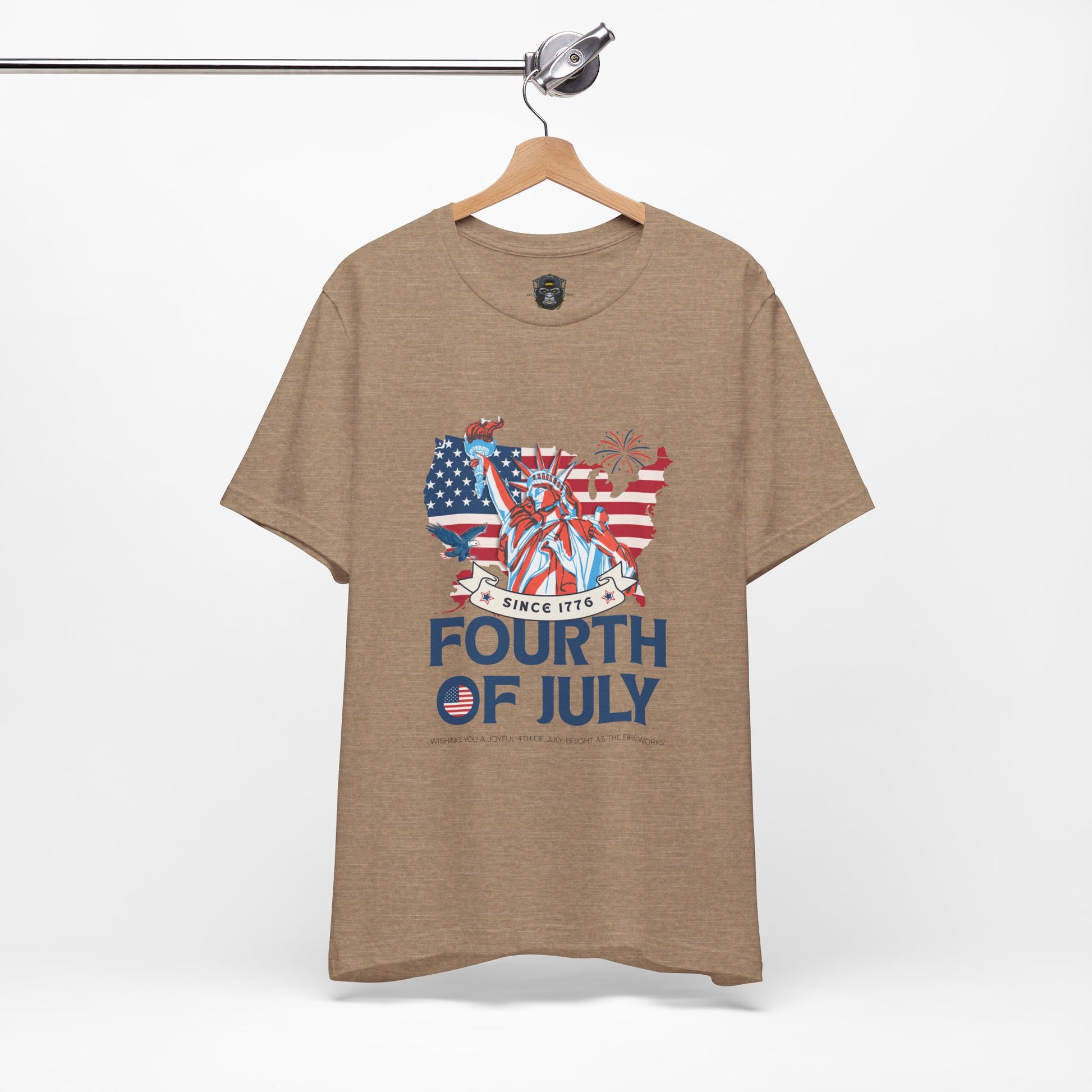 Patriotic Fourth of July Tee, USA Independence Day Shirt, Summer BBQ Outfit