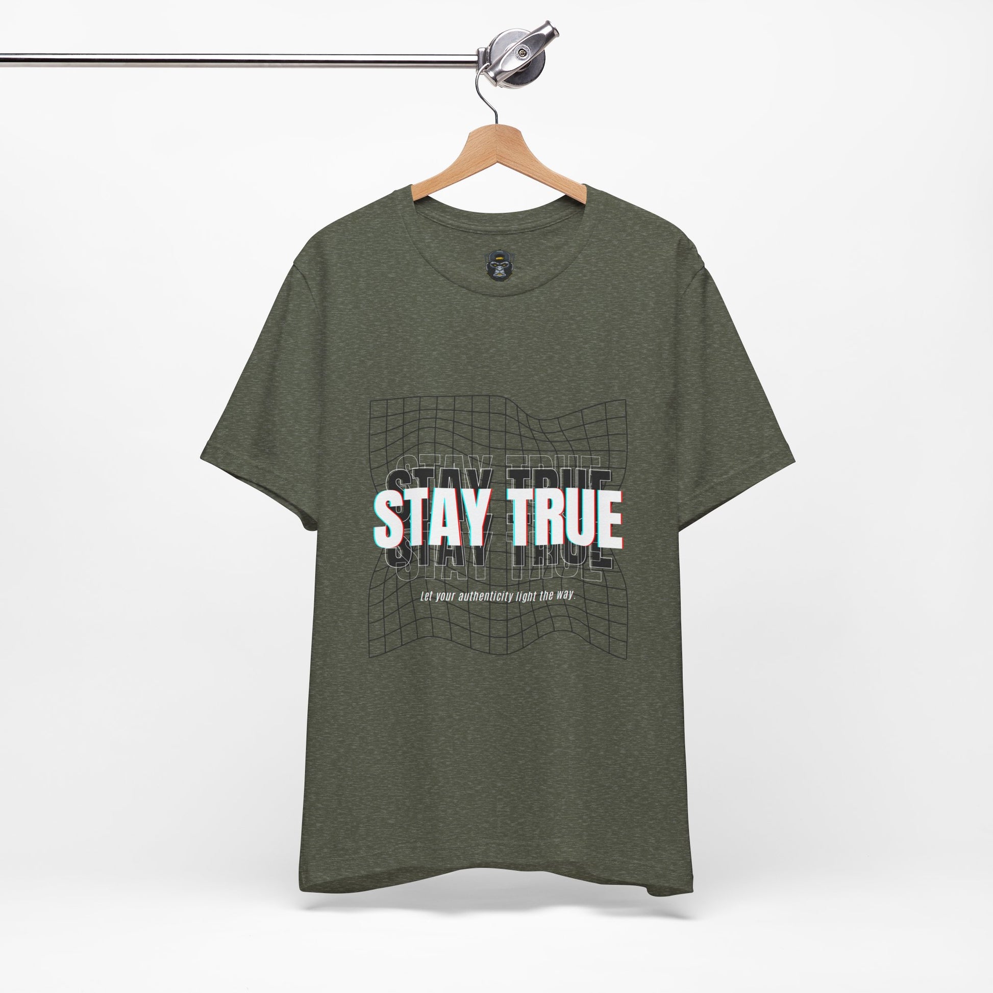 Stay True Jersey Tee, Motivational Graphic Shirt, Trendy Gift for Teens