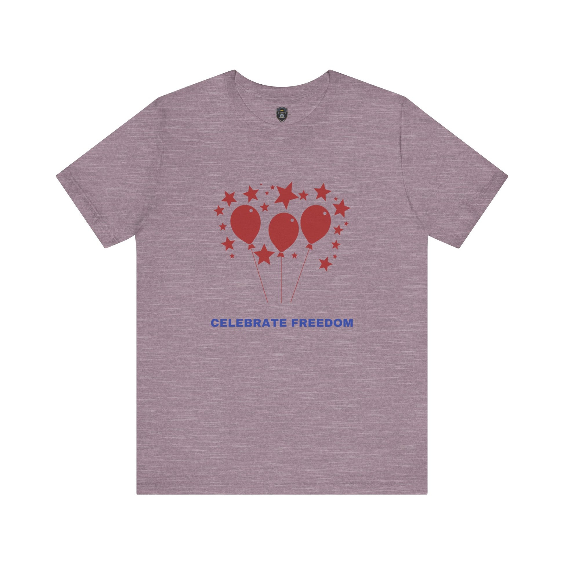 Celebrate Freedom Balloon Tee, Unisex Jersey Tee, July 4th Shirt, Party Wear