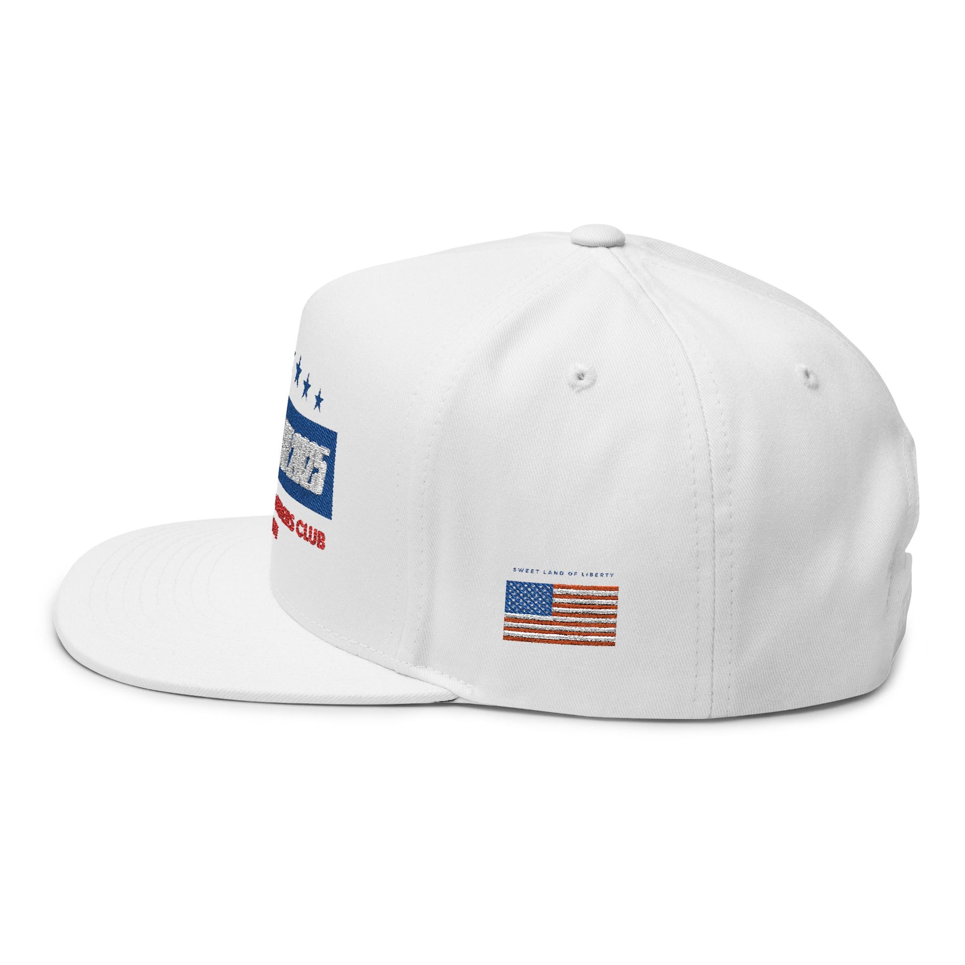 Freedom Ride 2025 Embroidered Flat Bill Cap - Perfect for Riders, Independence Day, Casual Wear, Outdoor Adventures, Gift for Enthusiasts