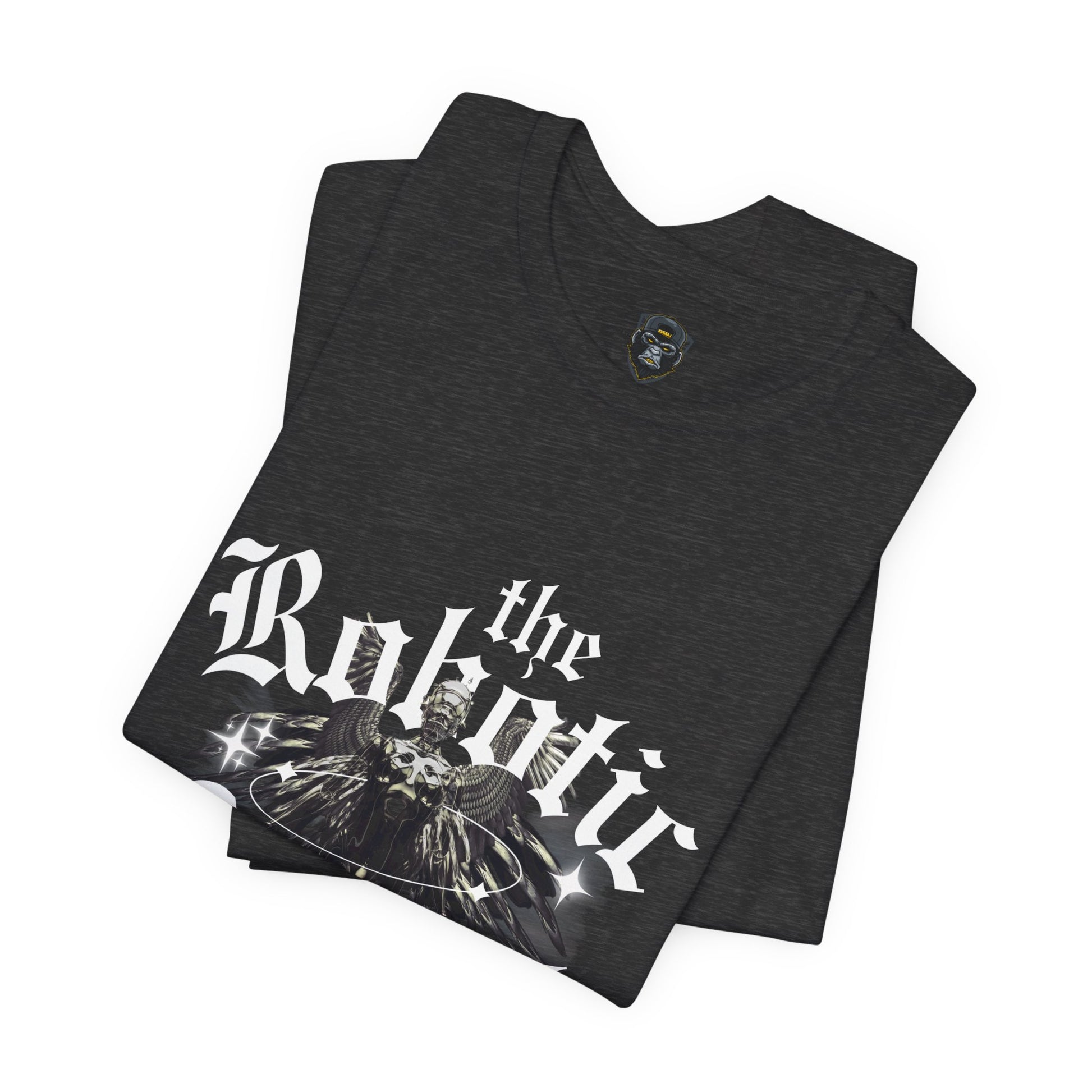 Gothic Graphic Tee - The Robotic Angel, Fashion Shirt, Edgy Streetwear
